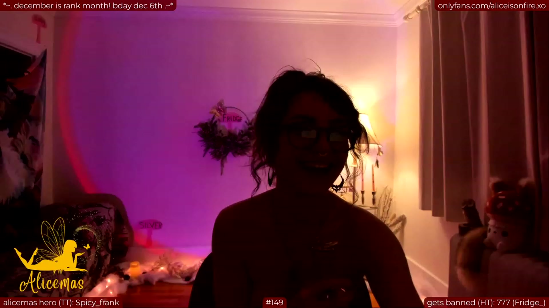 Gallery image thumbnail from aliceisonfire's myfreecams stream on, 12/02/2023, 12:02 image 3 of 20