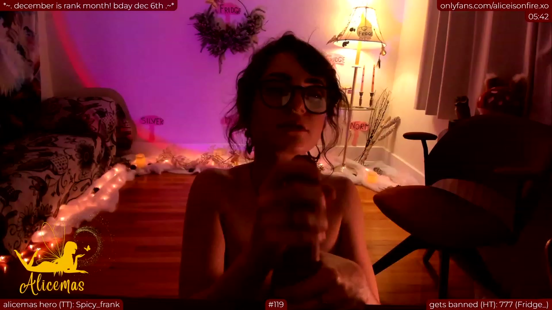 Gallery image thumbnail from aliceisonfire's myfreecams stream on, 12/02/2023, 12:22 image 15 of 20