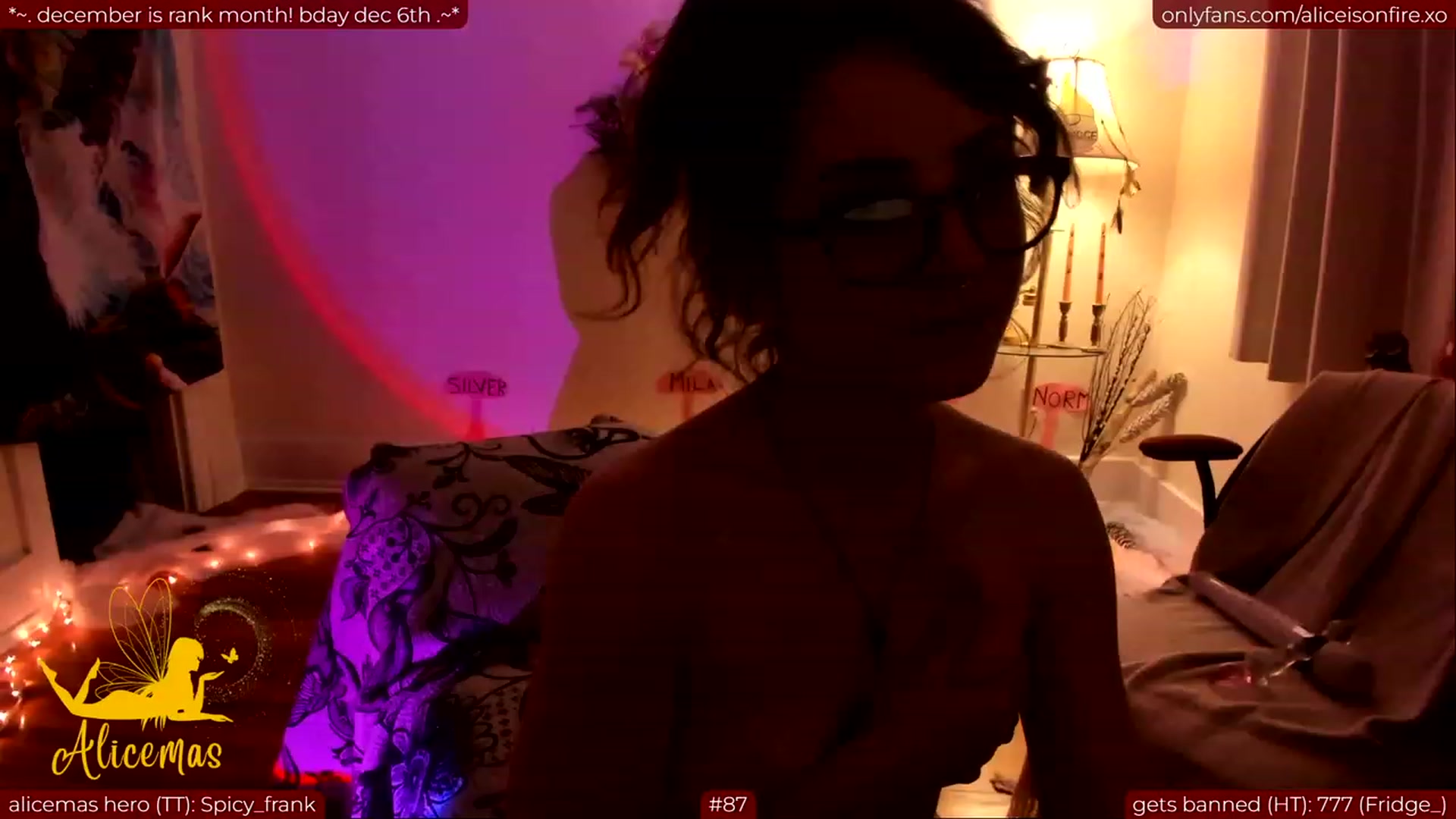 Gallery image thumbnail from aliceisonfire's myfreecams stream on, 12/02/2023, 13:37 image 1 of 20