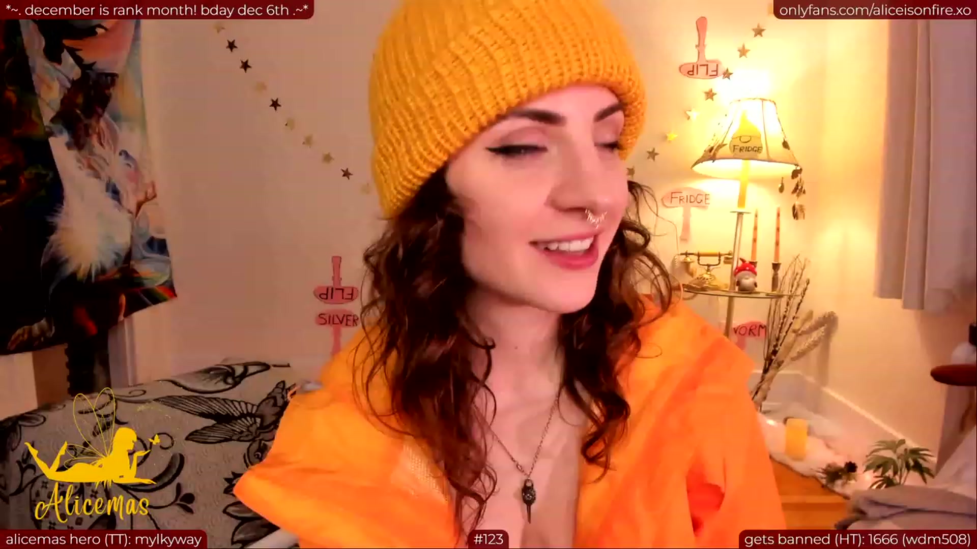 Gallery image thumbnail from aliceisonfire's myfreecams stream on, 12/06/2023, 08:29 image 20 of 20