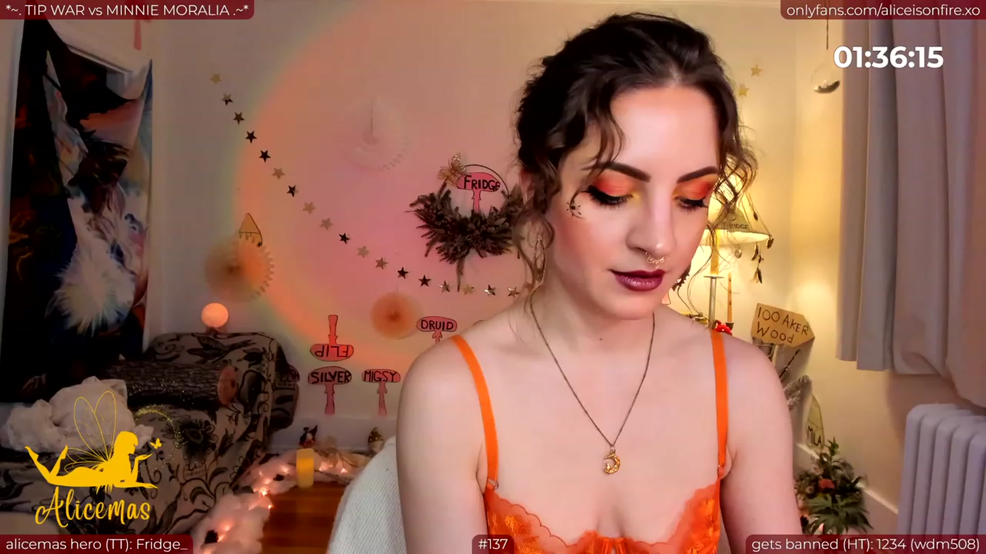 Gallery image thumbnail from aliceisonfire's myfreecams stream on, 12/22/2023, 05:58 image 5 of 20
