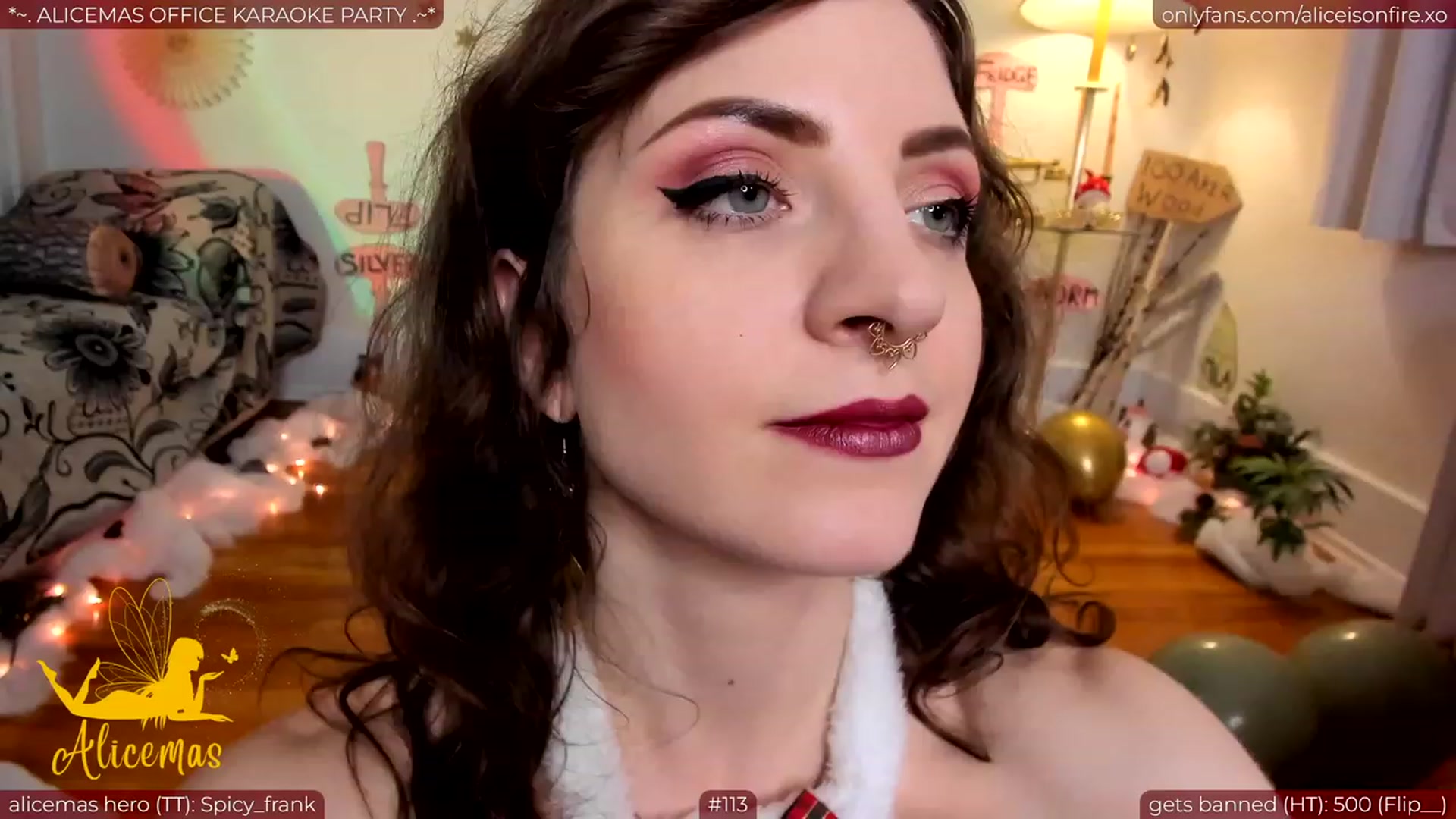 Gallery image thumbnail from aliceisonfire's myfreecams stream on, 12/24/2023, 11:48 image 10 of 20