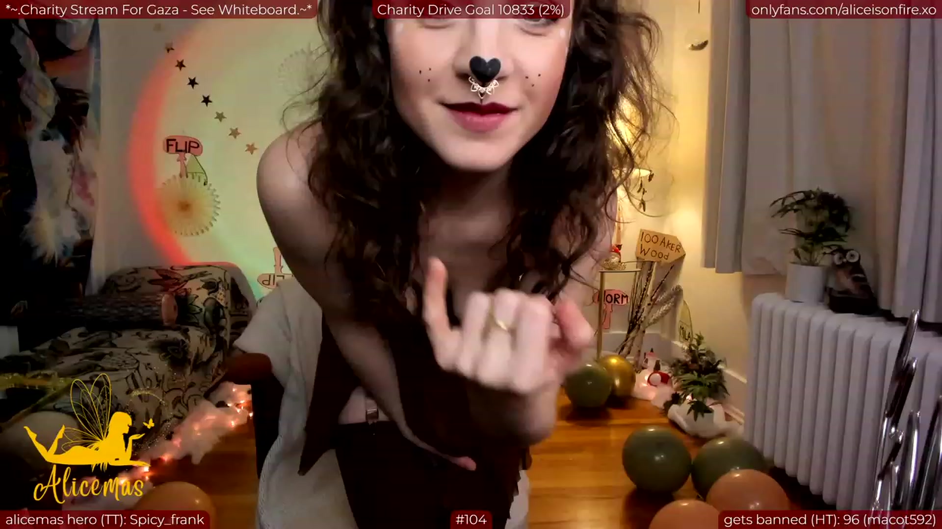 Gallery image thumbnail from aliceisonfire's myfreecams stream on, 12/25/2023, 06:57 image 5 of 20