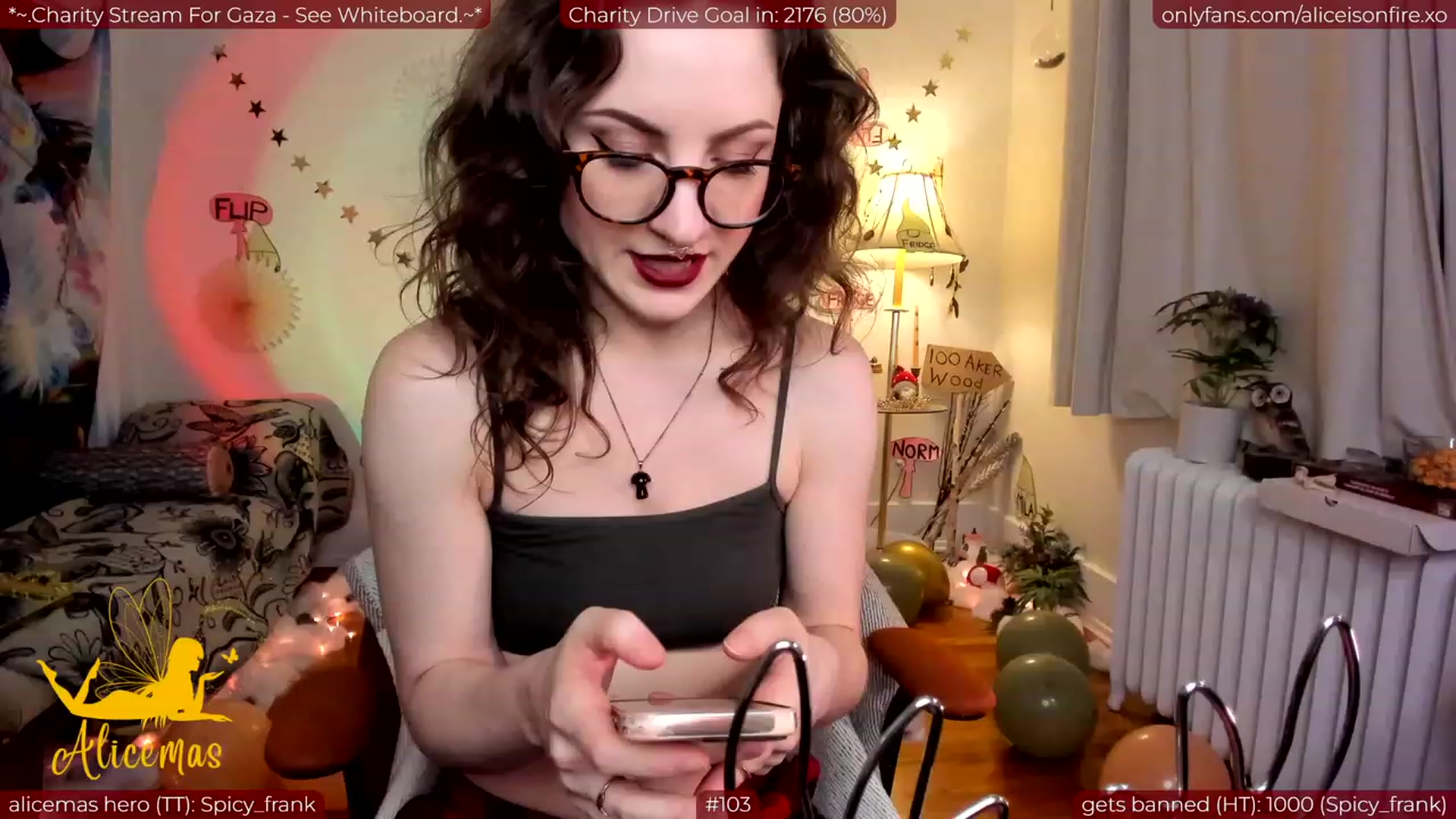 Gallery image thumbnail from aliceisonfire's myfreecams stream on, 12/26/2023, 06:42 image 4 of 20
