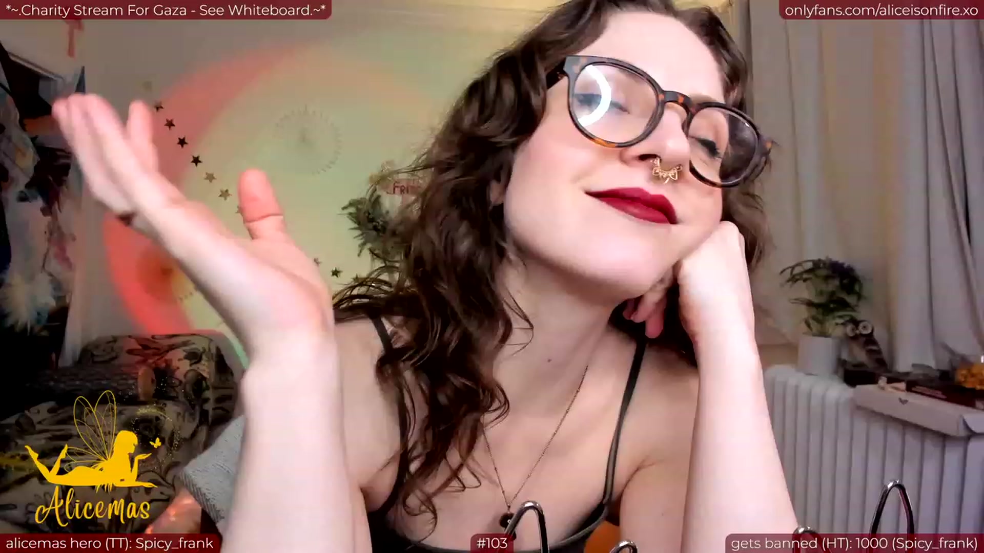 Gallery image thumbnail from aliceisonfire's myfreecams stream on, 12/26/2023, 06:42 image 5 of 20