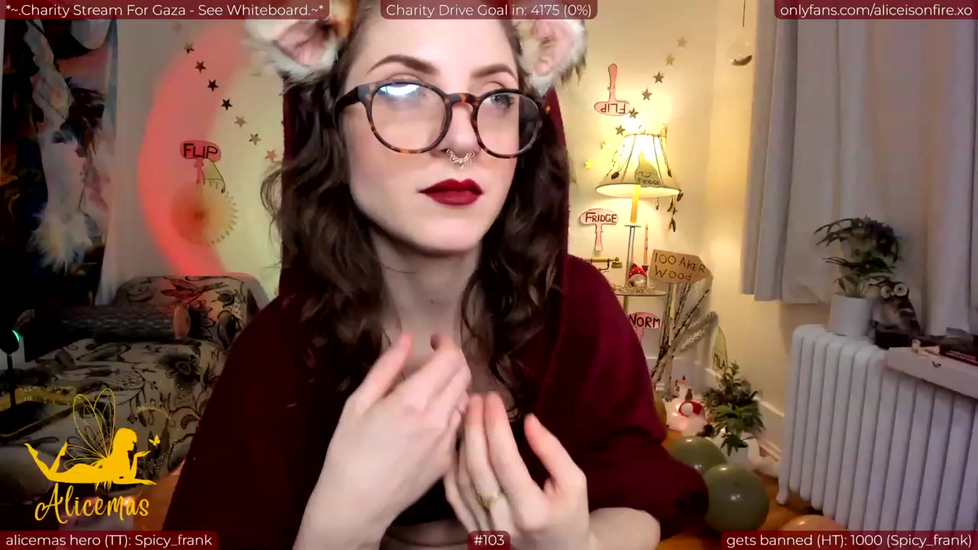 Gallery image thumbnail from aliceisonfire's myfreecams stream on, 12/26/2023, 06:42 image 13 of 20