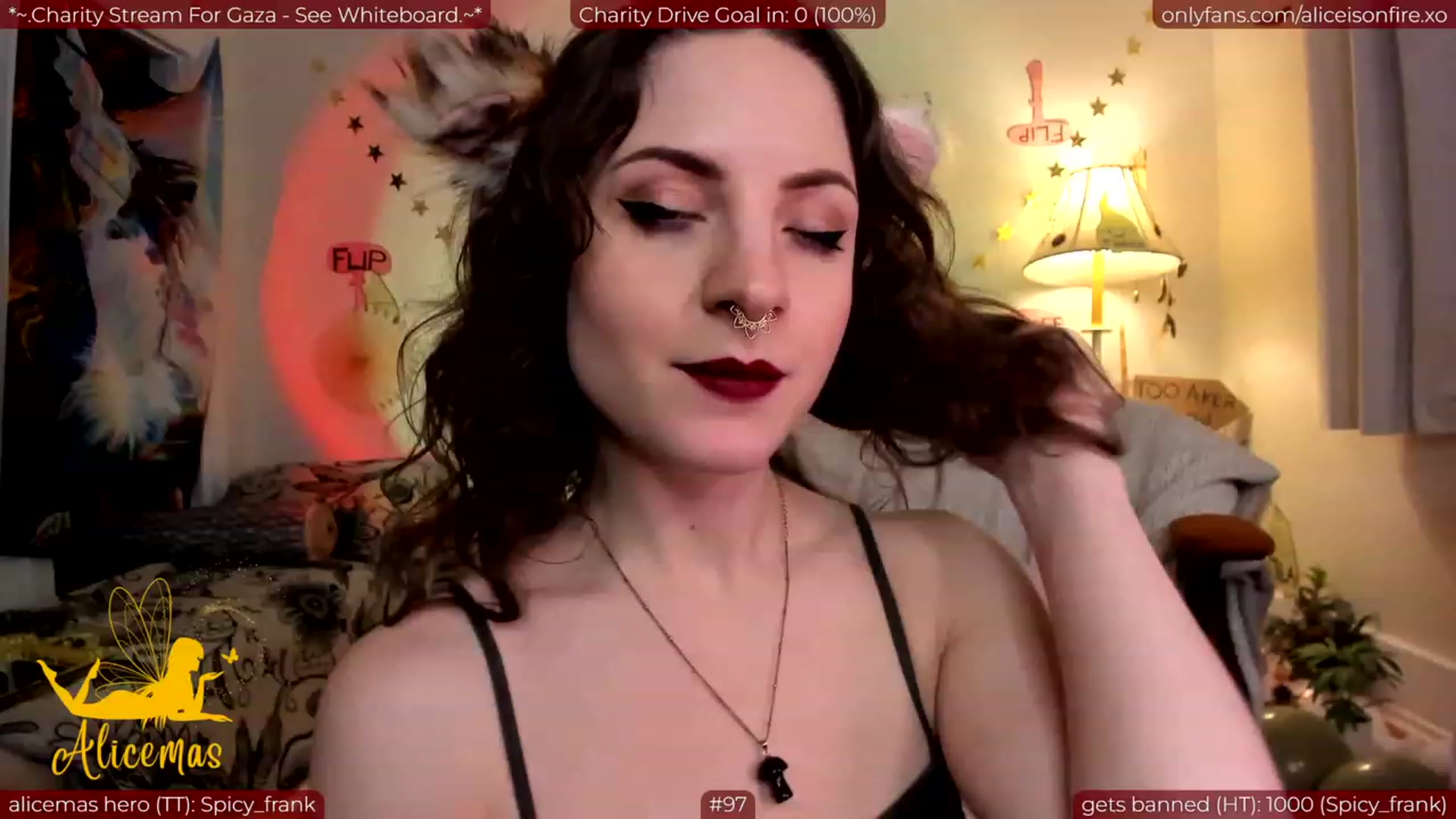 Gallery image thumbnail from aliceisonfire's myfreecams stream on, 12/26/2023, 10:04 image 12 of 20