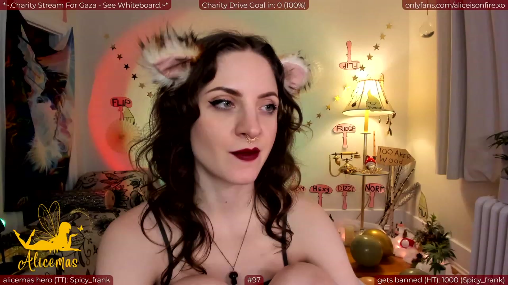 Gallery image thumbnail from aliceisonfire's myfreecams stream on, 12/26/2023, 10:04 image 17 of 20
