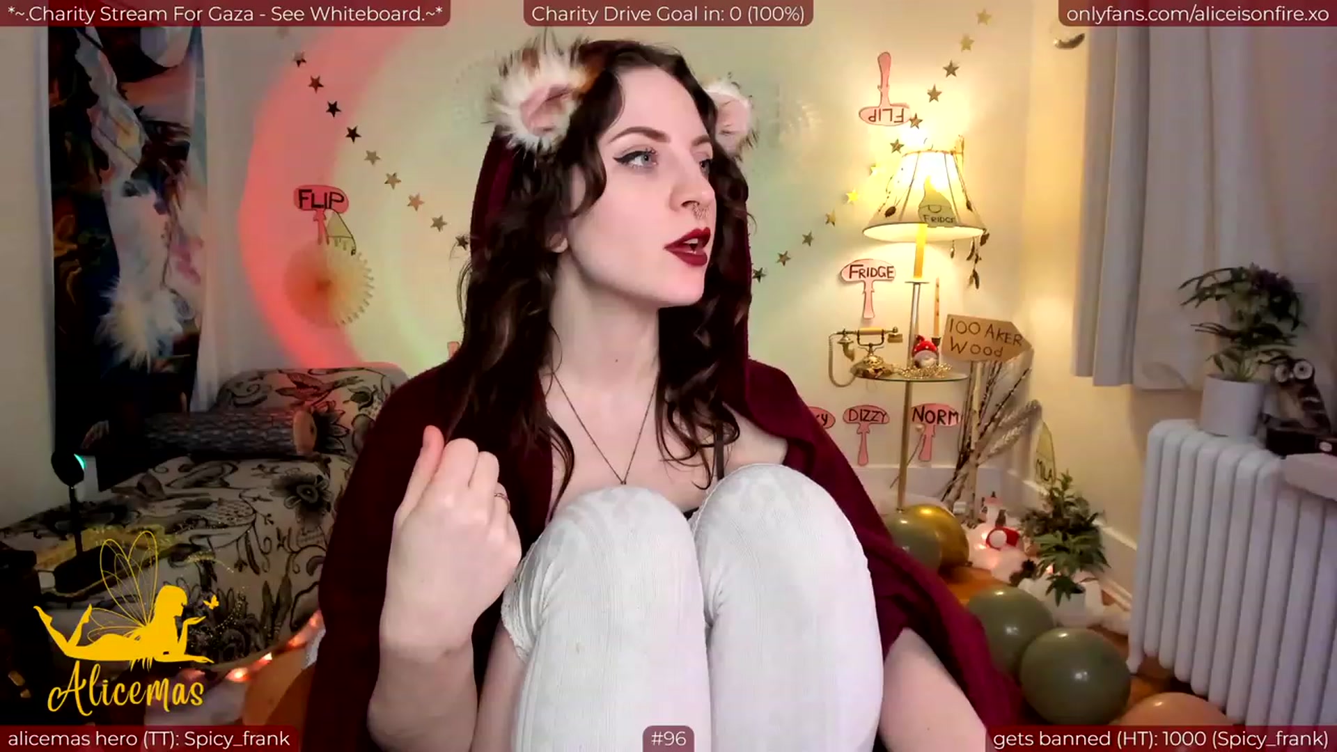Gallery image thumbnail from aliceisonfire's myfreecams stream on, 12/26/2023, 11:05 image 1 of 20