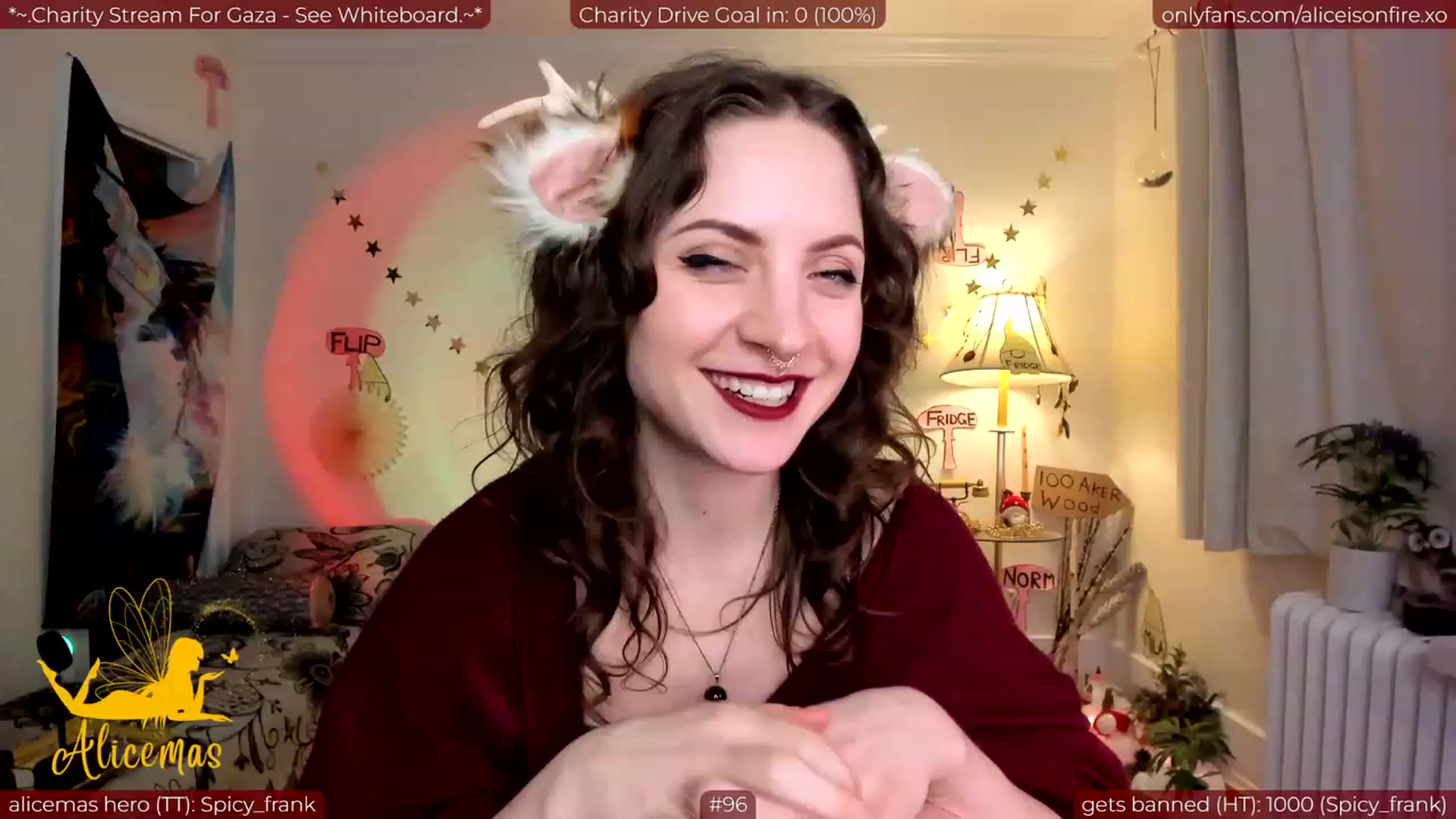 Gallery image thumbnail from aliceisonfire's myfreecams stream on, 12/26/2023, 11:05 image 16 of 20