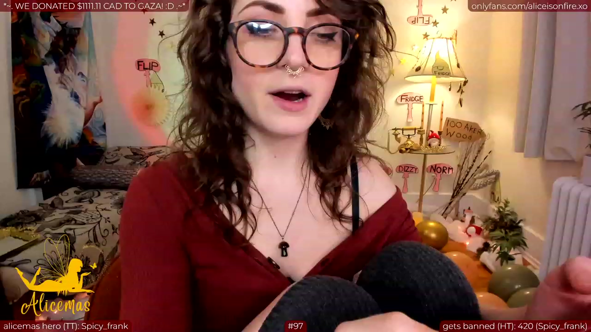 Gallery image thumbnail from aliceisonfire's myfreecams stream on, 12/27/2023, 10:06 image 7 of 20