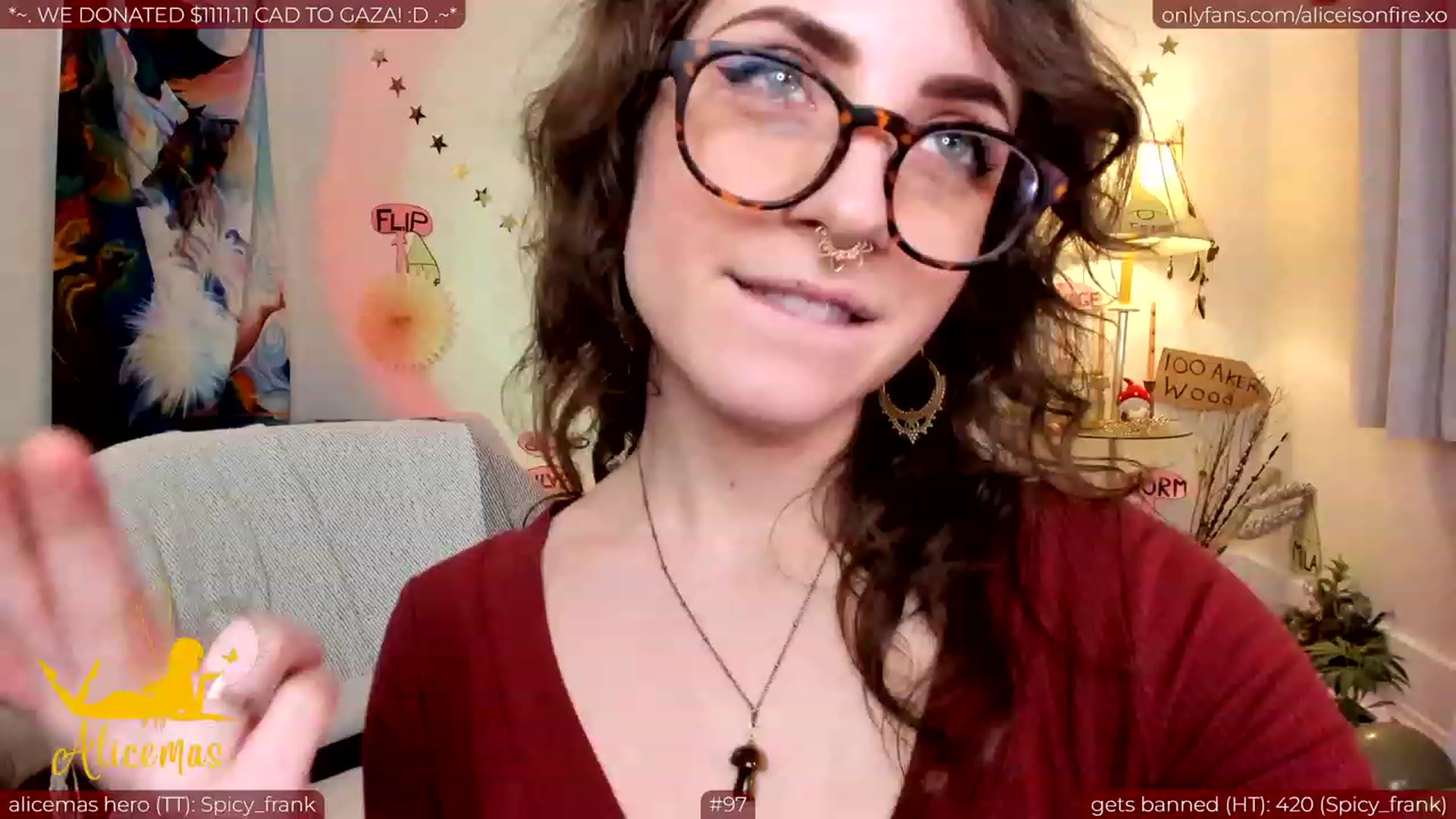 Gallery image thumbnail from aliceisonfire's myfreecams stream on, 12/27/2023, 10:06 image 13 of 20
