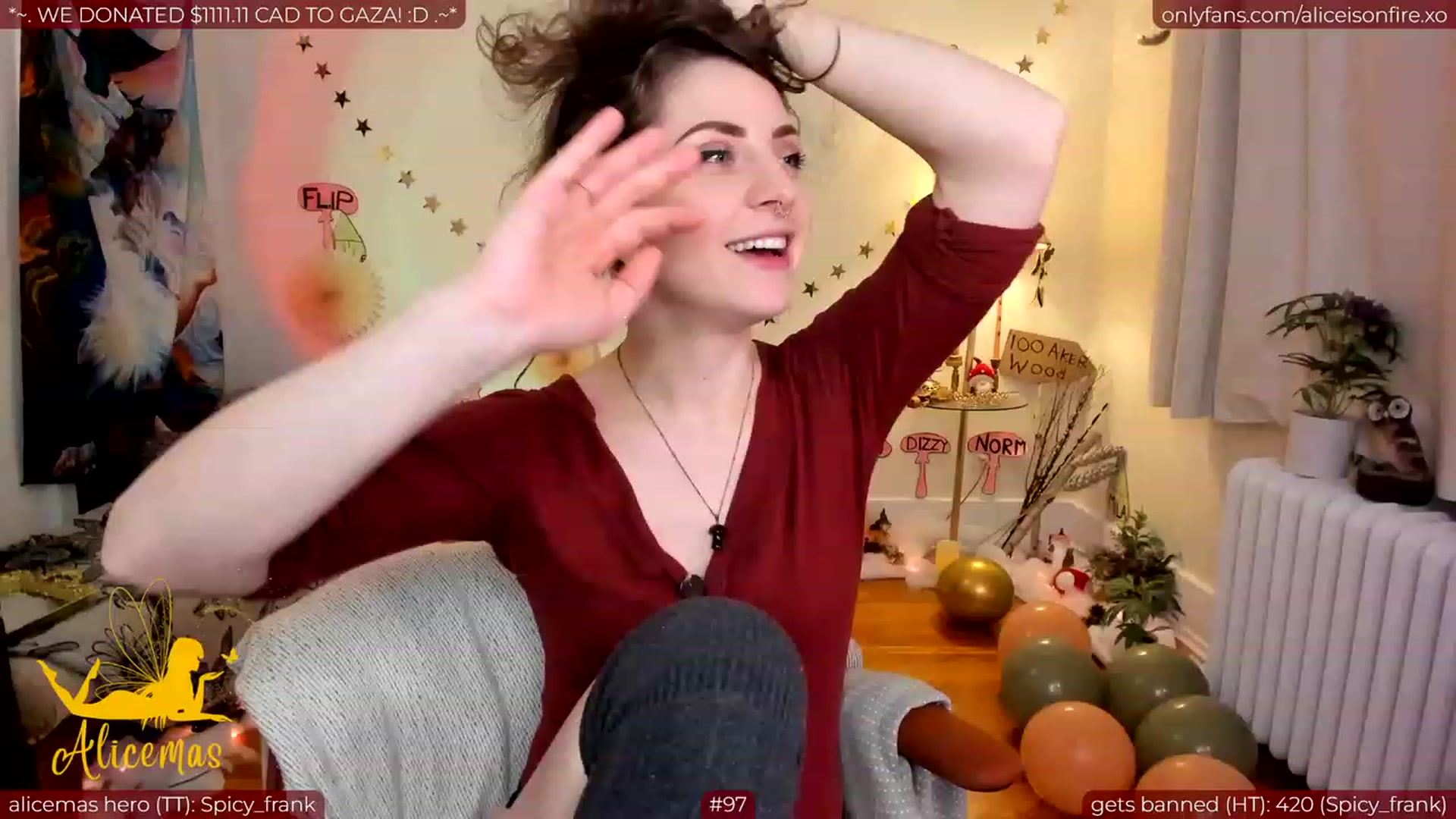Gallery image thumbnail from aliceisonfire's myfreecams stream on, 12/27/2023, 10:06 image 17 of 20