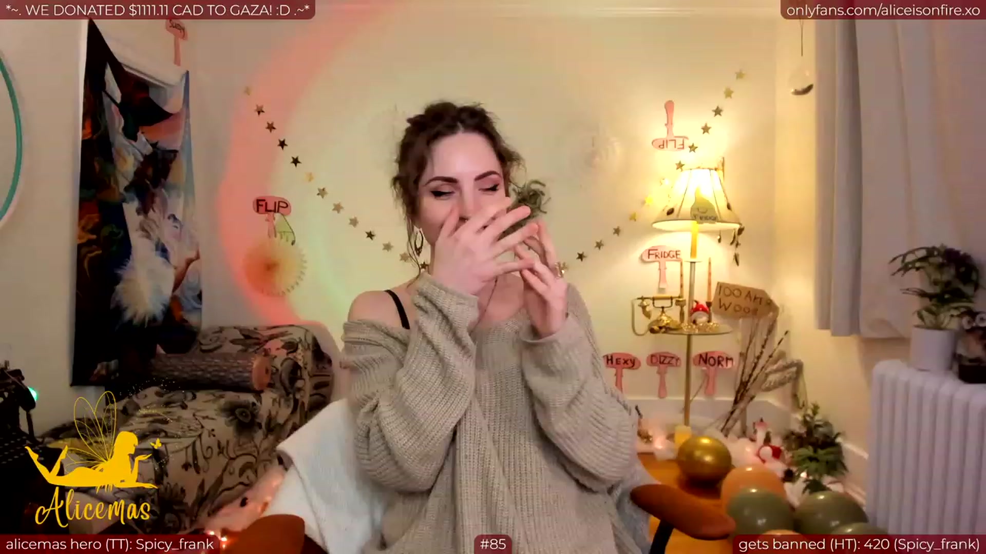 Gallery image thumbnail from aliceisonfire's myfreecams stream on, 12/27/2023, 12:40 image 10 of 20