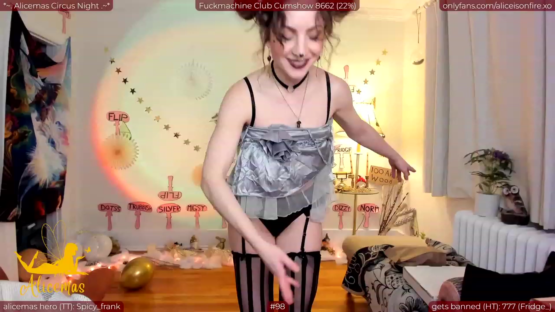 Gallery image thumbnail from aliceisonfire's myfreecams stream on, 12/30/2023, 08:59 image 1 of 20