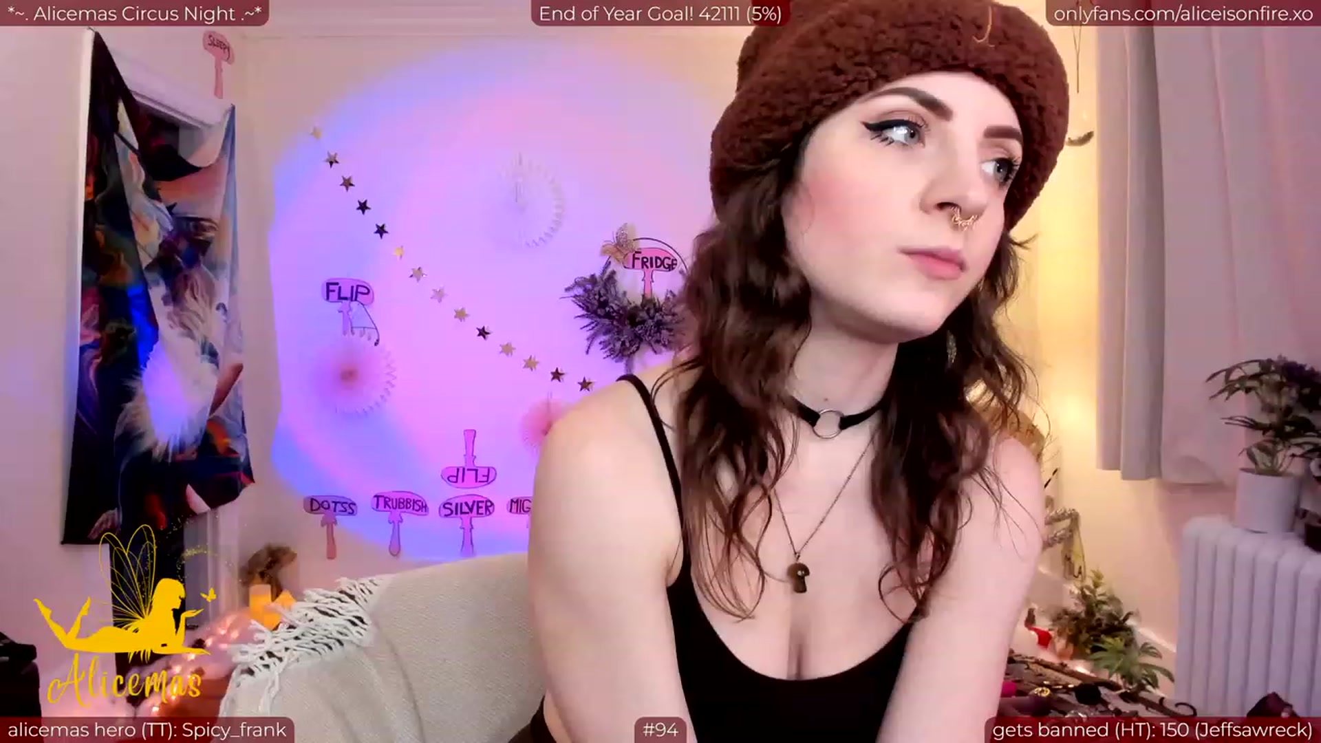 Gallery image thumbnail from aliceisonfire's myfreecams stream on, 12/31/2023, 05:20 image 4 of 20