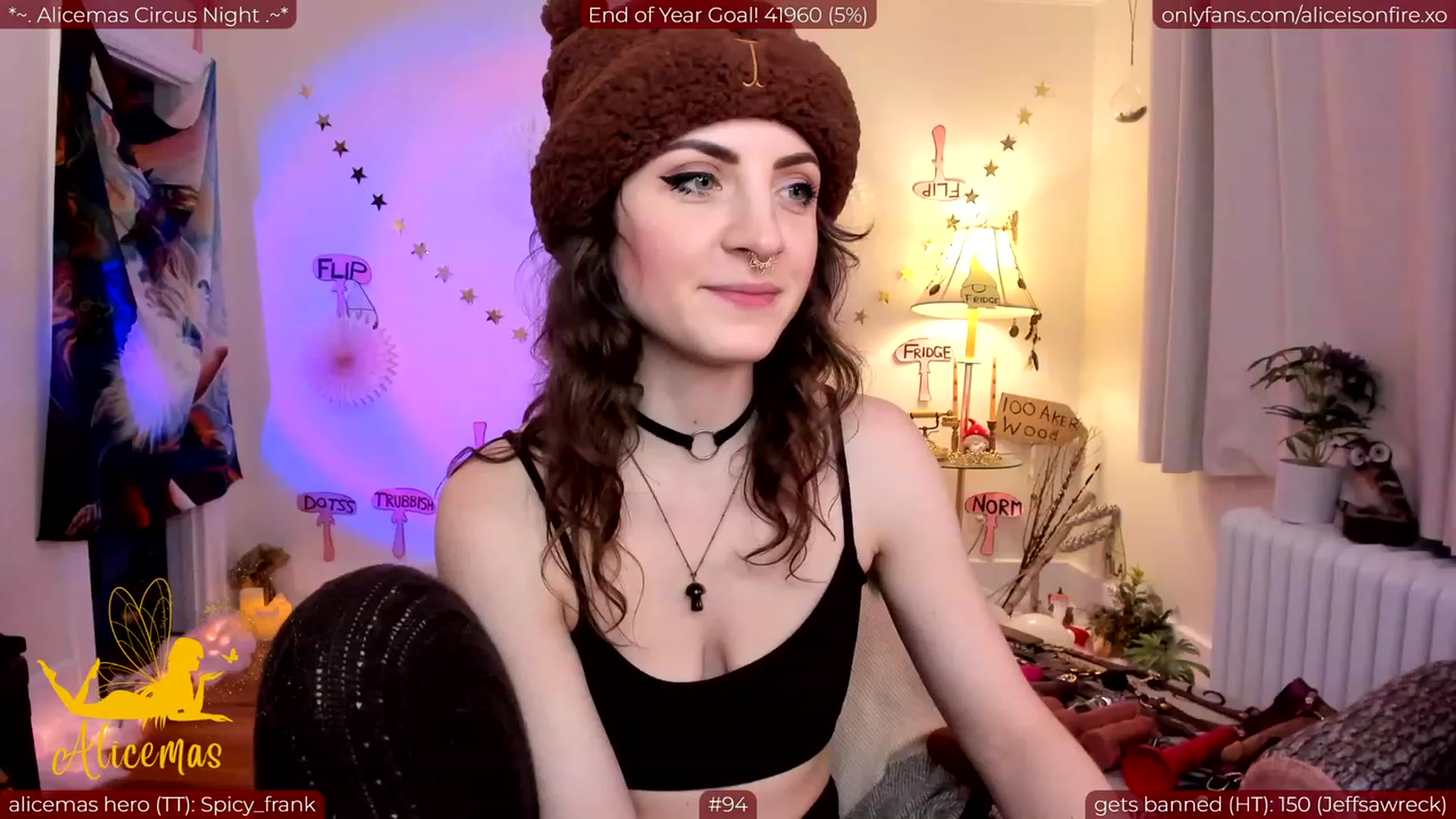 Gallery image thumbnail from aliceisonfire's myfreecams stream on, 12/31/2023, 05:20 image 16 of 20