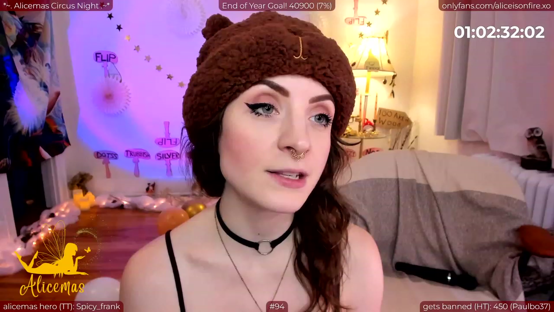 Gallery image thumbnail from aliceisonfire's myfreecams stream on, 12/31/2023, 06:28 image 1 of 20