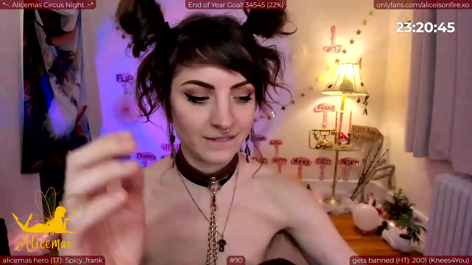 Gallery image thumbnail from aliceisonfire's myfreecams stream on, 12/31/2023, 08:58 image 16 of 20