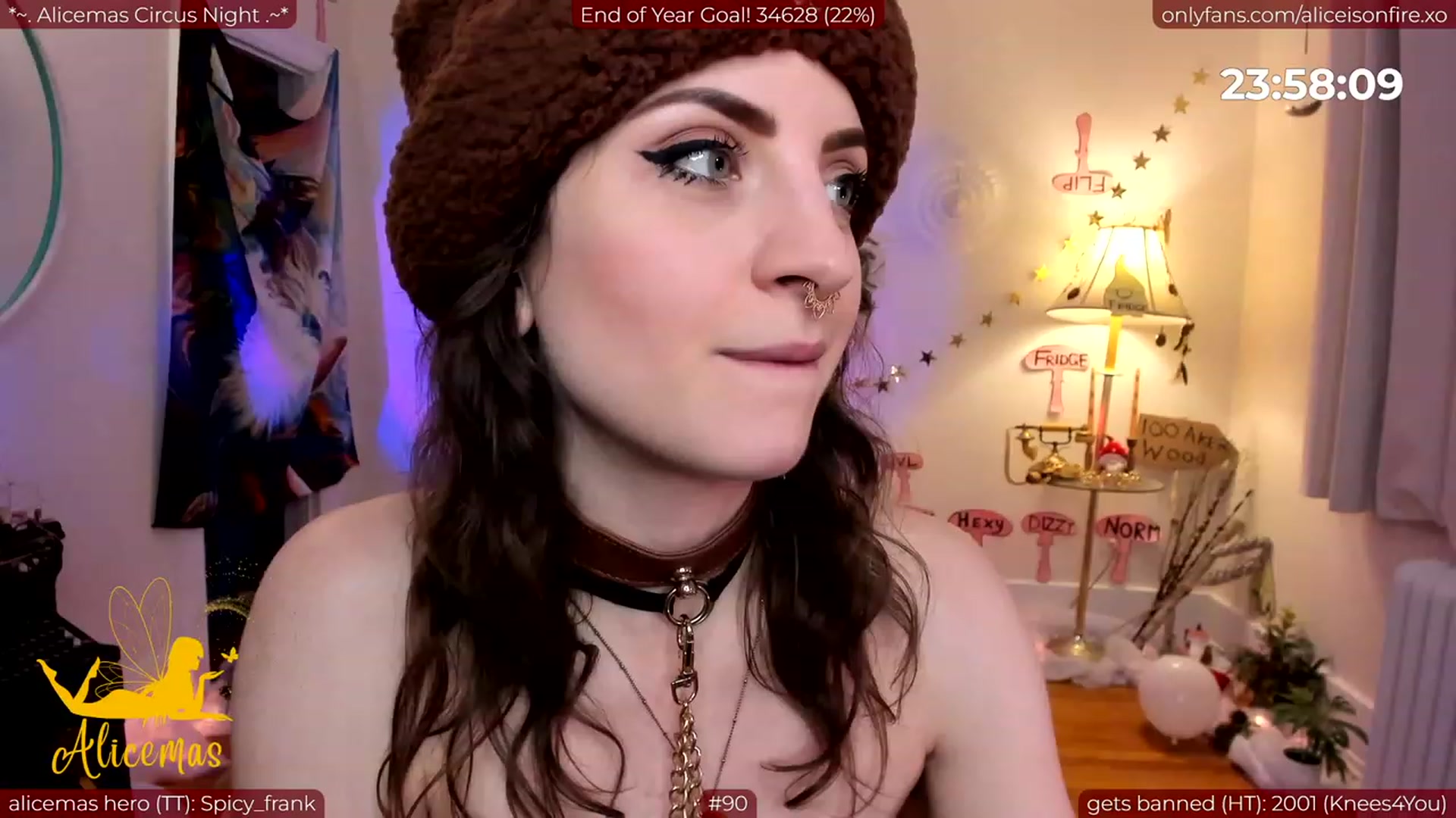 Gallery image thumbnail from aliceisonfire's myfreecams stream on, 12/31/2023, 08:58 image 5 of 20