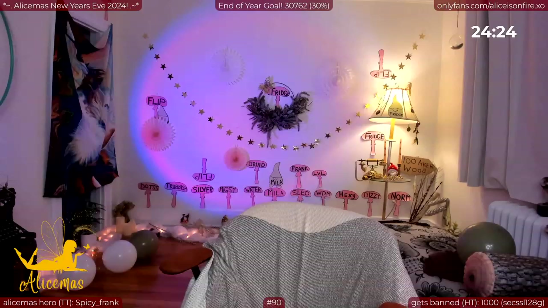 Gallery image thumbnail from aliceisonfire's myfreecams stream on, 01/01/2024, 05:38 image 4 of 20