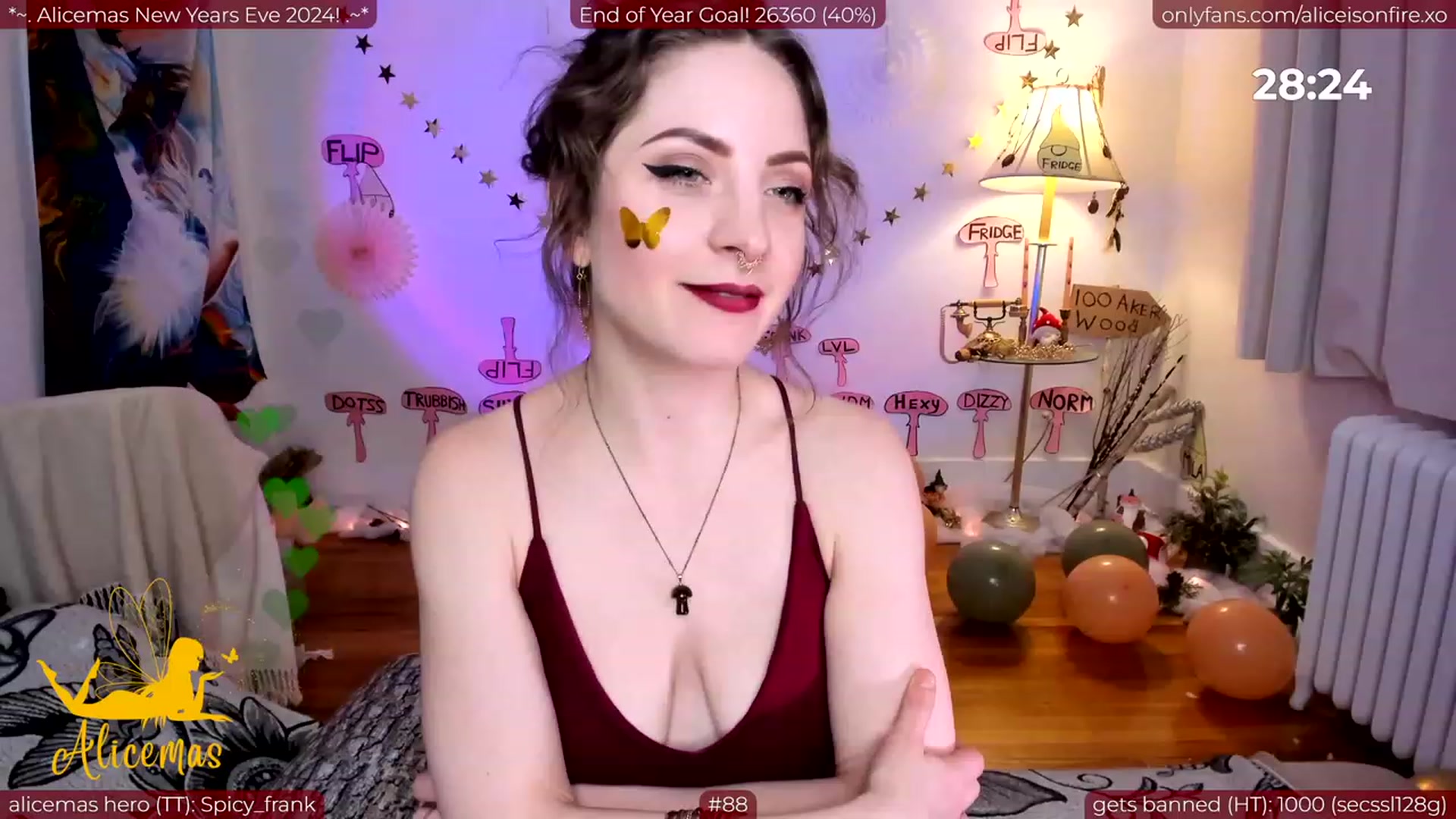 Gallery image thumbnail from aliceisonfire's myfreecams stream on, 01/01/2024, 05:38 image 20 of 20