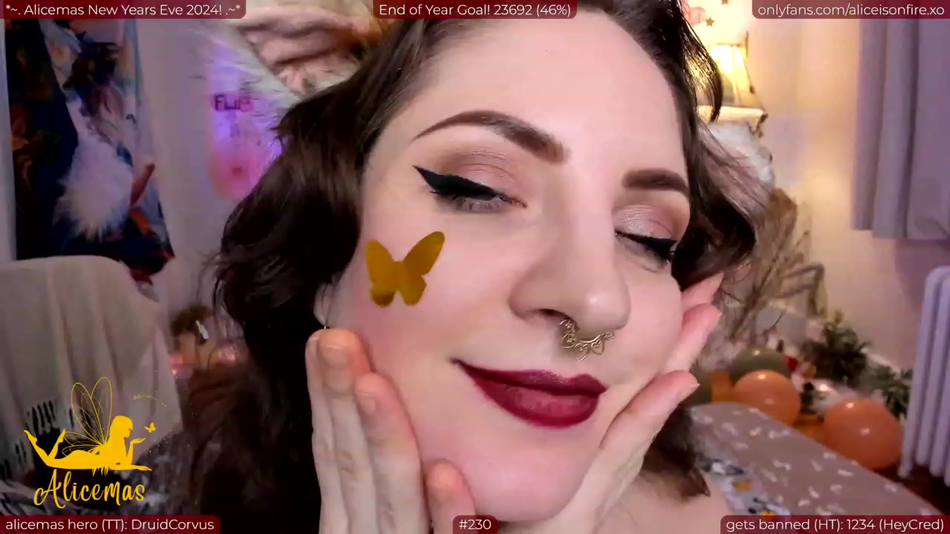 Gallery image thumbnail from aliceisonfire's myfreecams stream on, 01/01/2024, 09:58 image 9 of 20