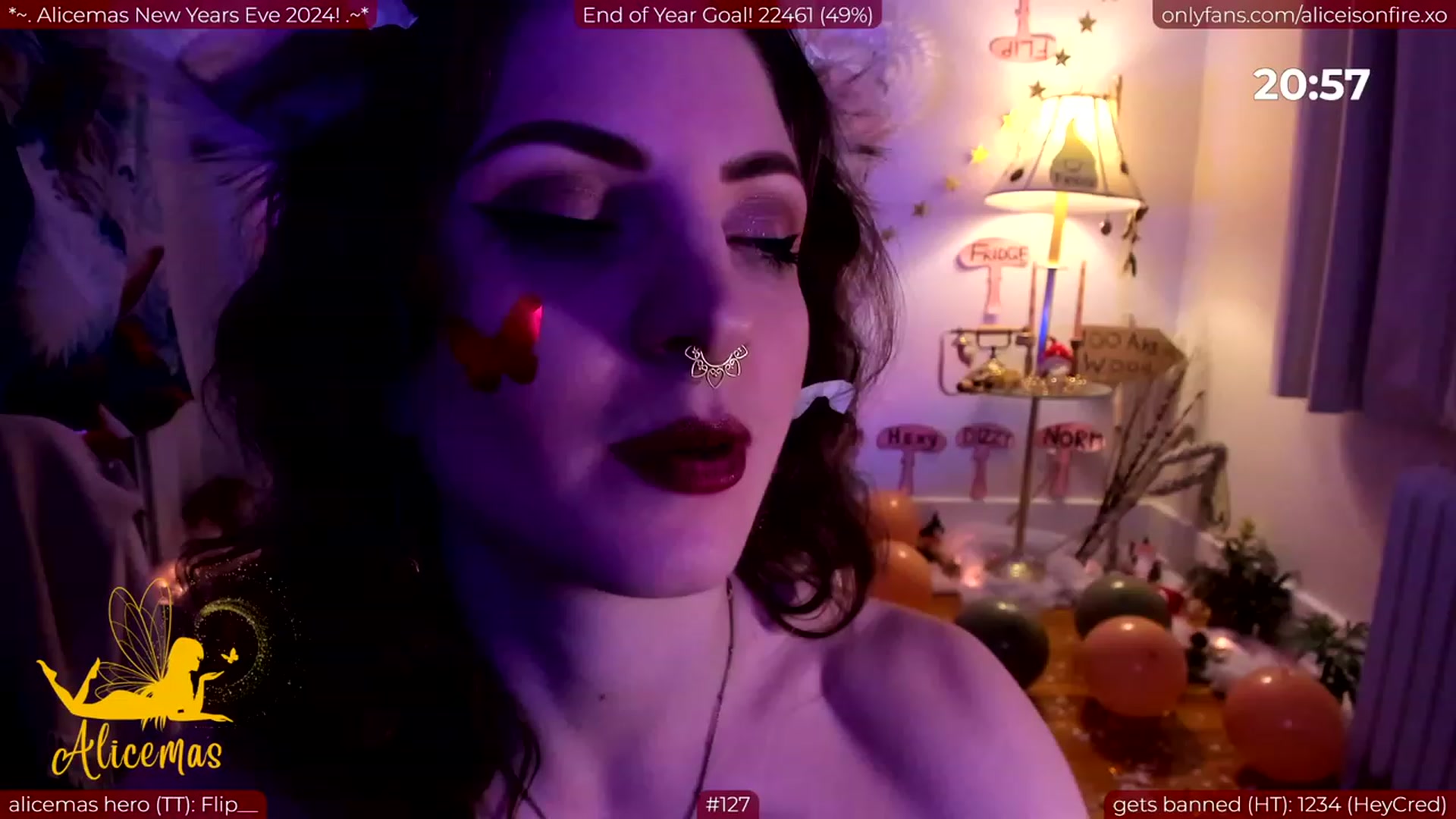 Gallery image thumbnail from aliceisonfire's myfreecams stream on, 01/01/2024, 09:58 image 19 of 20