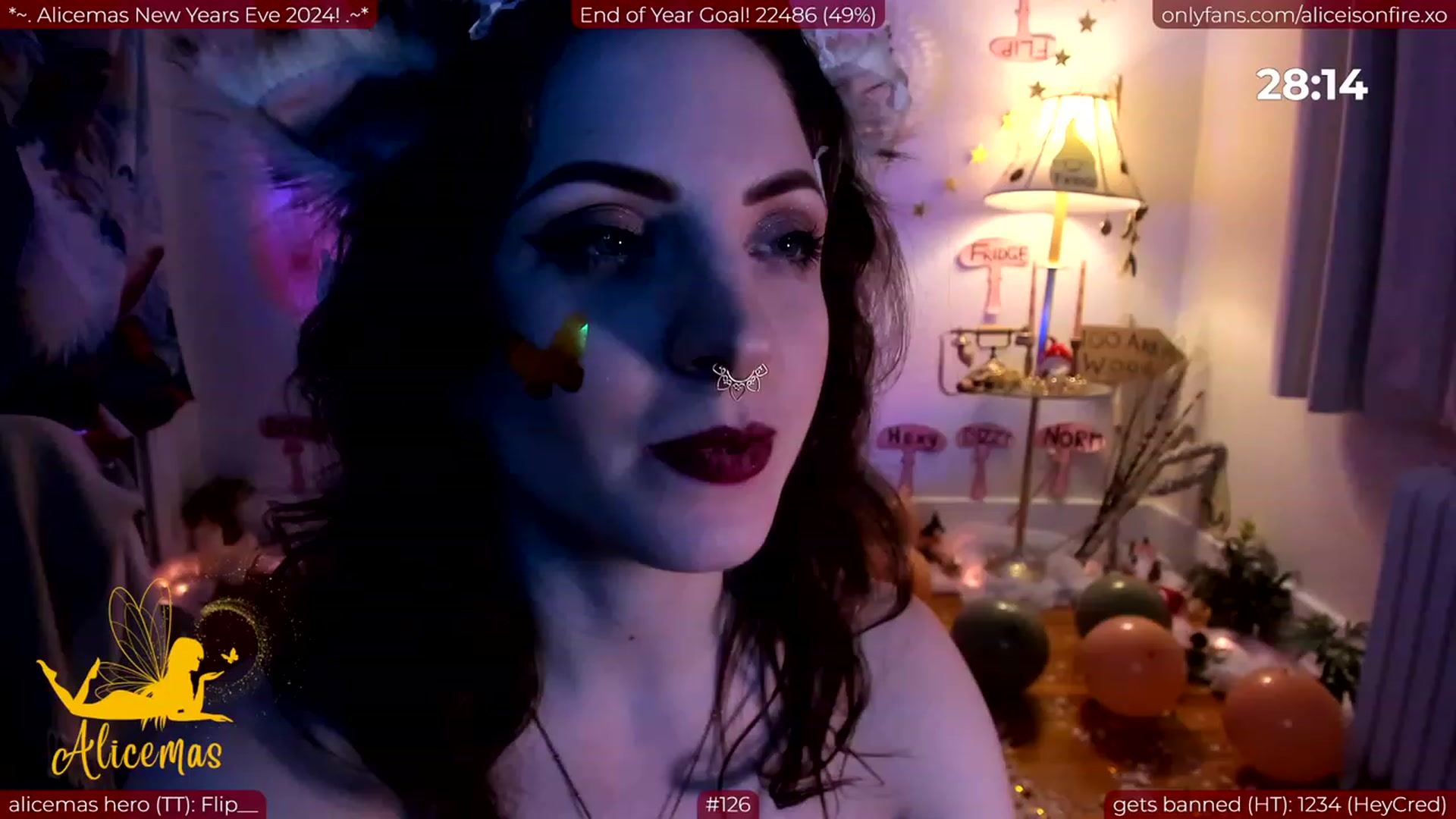 Gallery image thumbnail from aliceisonfire's myfreecams stream on, 01/01/2024, 09:58 image 18 of 20