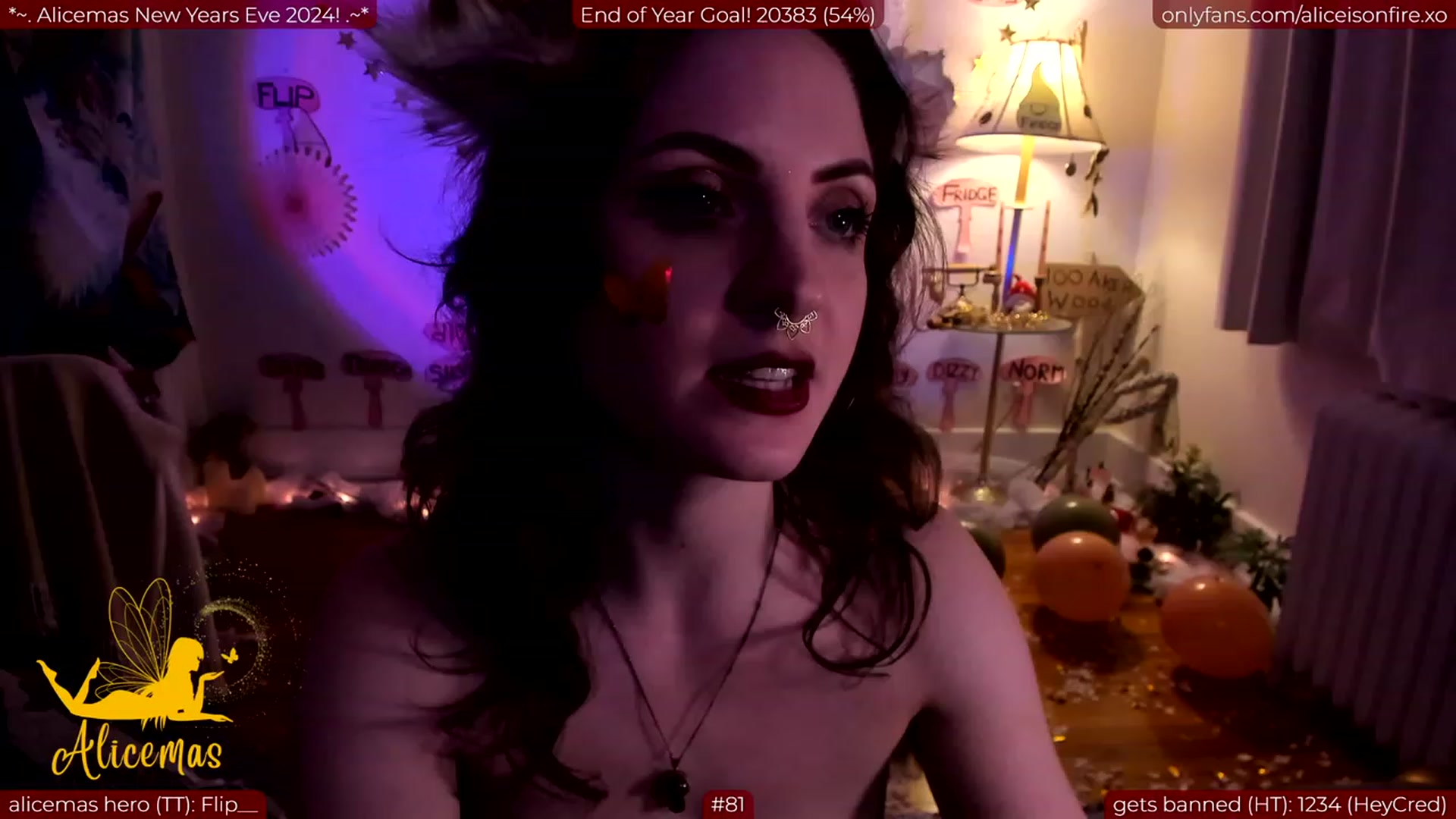 Gallery image thumbnail from aliceisonfire's myfreecams stream on, 01/01/2024, 11:32 image 14 of 20