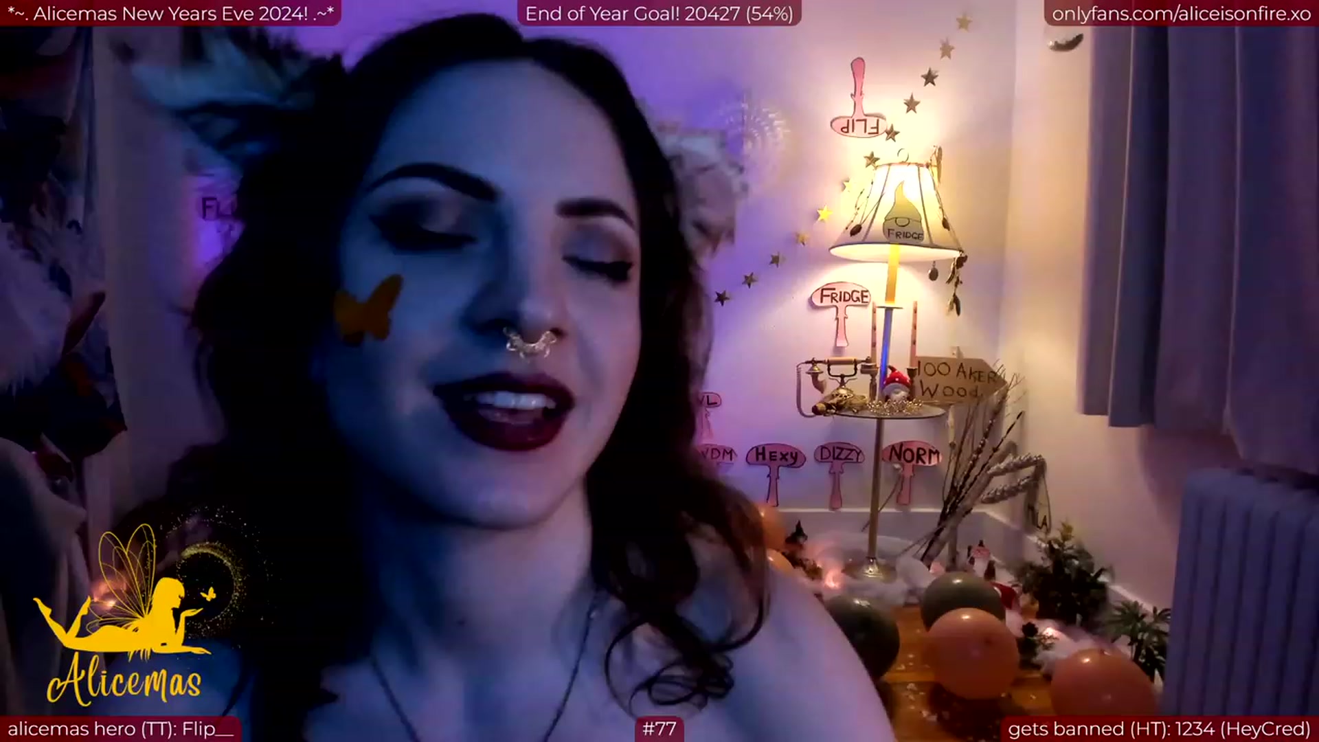 Gallery image thumbnail from aliceisonfire's myfreecams stream on, 01/01/2024, 11:32 image 10 of 20