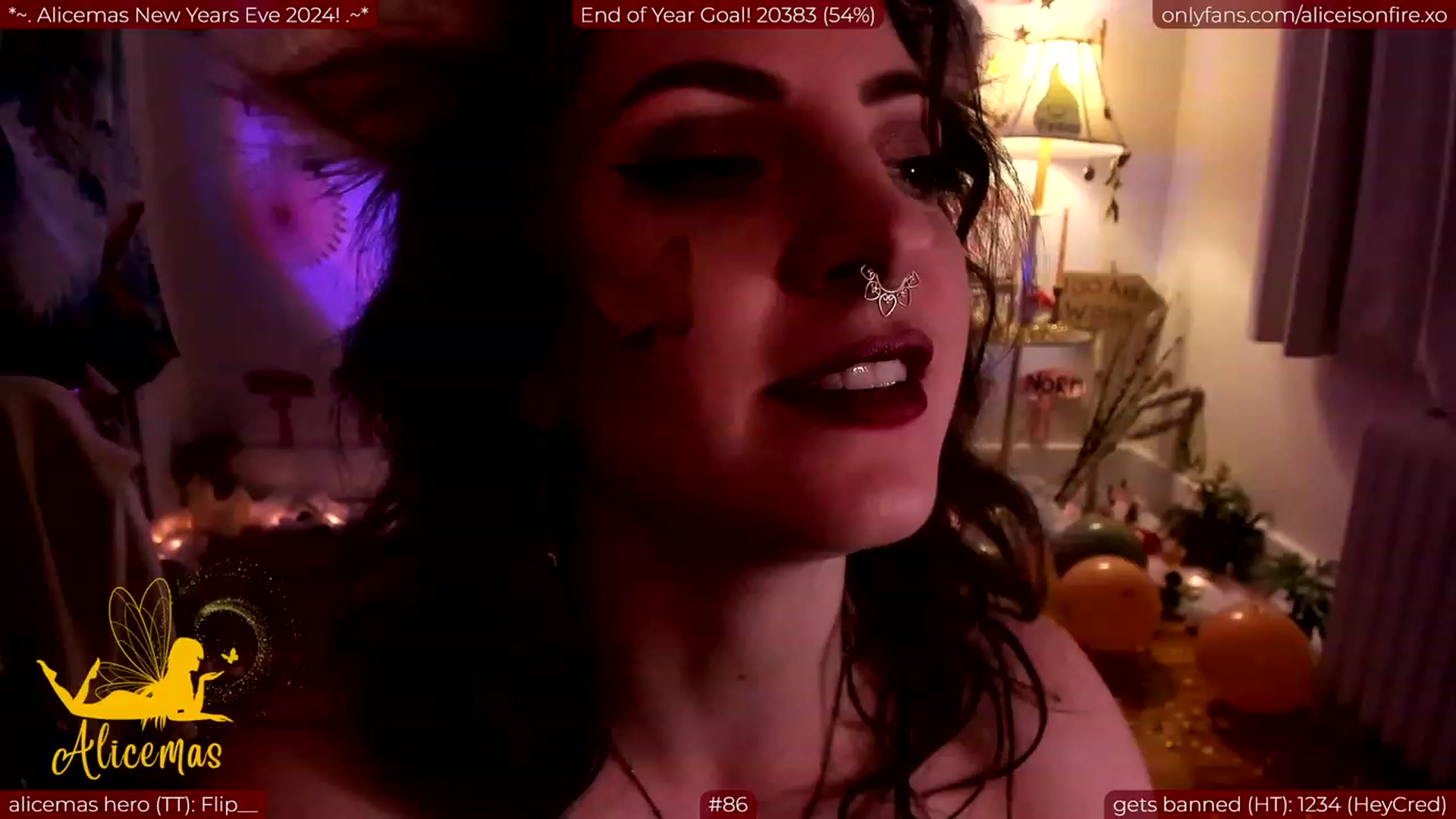 Gallery image thumbnail from aliceisonfire's myfreecams stream on, 01/01/2024, 11:32 image 16 of 20