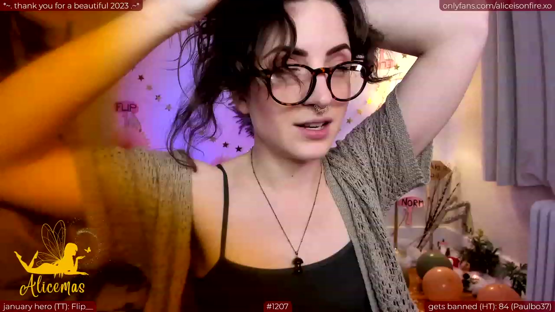 Gallery image thumbnail from aliceisonfire's myfreecams stream on, 01/04/2024, 06:00 image 1 of 20