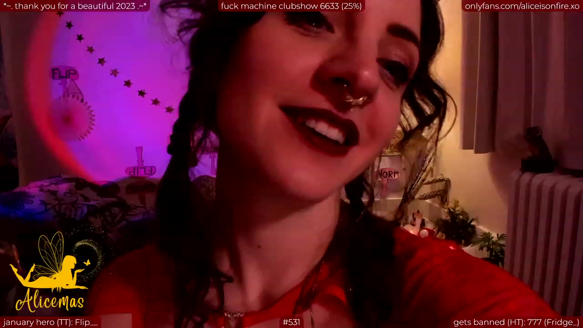 Gallery image thumbnail from aliceisonfire's myfreecams stream on, 01/06/2024, 07:07 image 19 of 20
