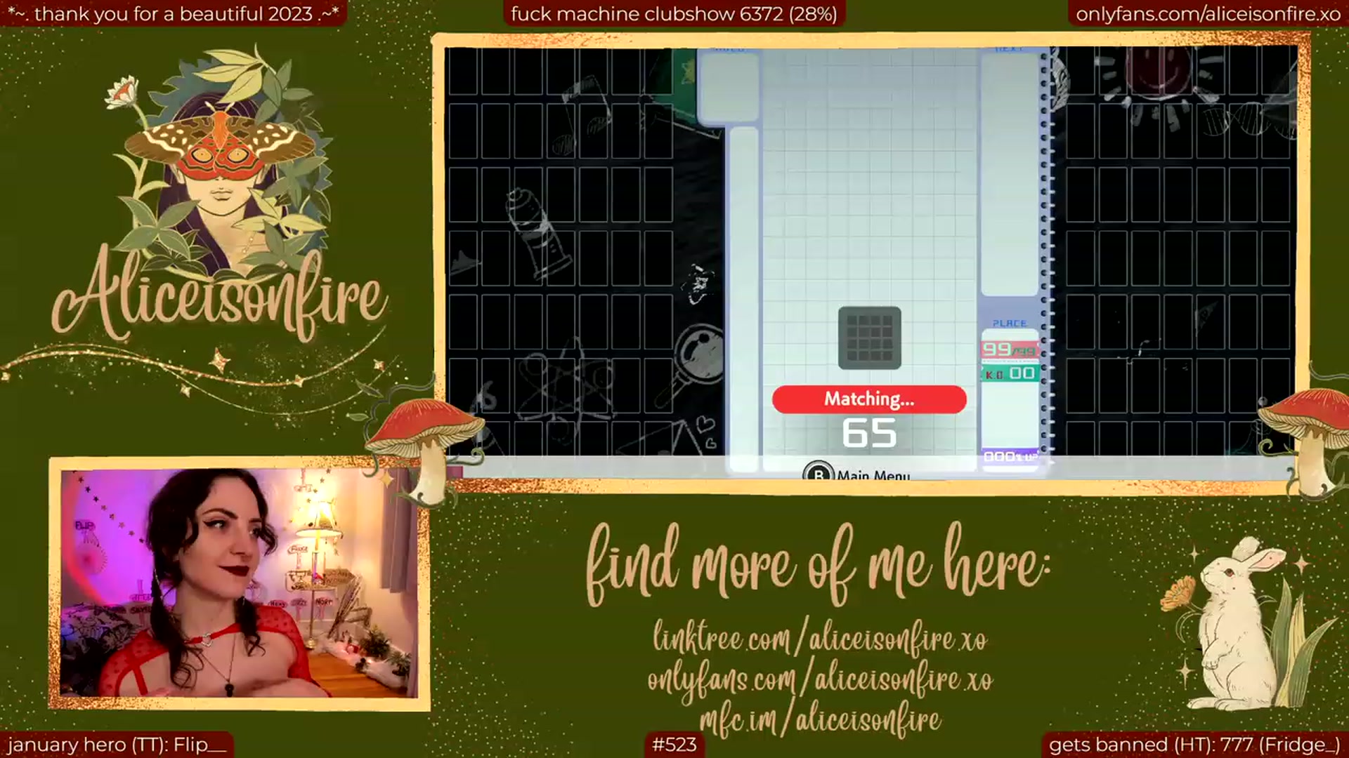 Gallery image thumbnail from aliceisonfire's myfreecams stream on, 01/06/2024, 09:49 image 13 of 20