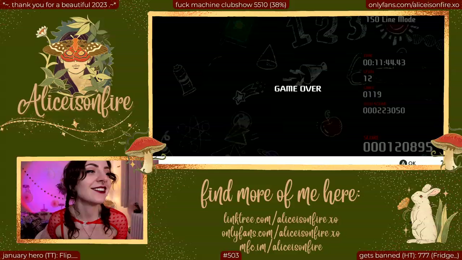 Gallery image thumbnail from aliceisonfire's myfreecams stream on, 01/06/2024, 11:10 image 9 of 20