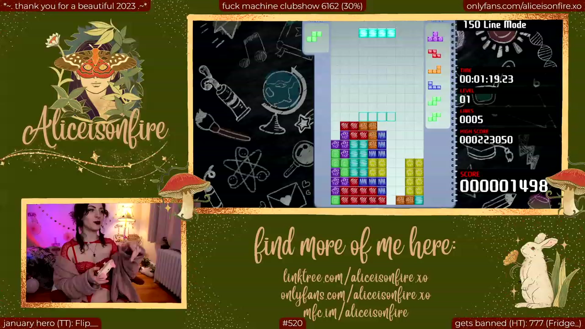 Gallery image thumbnail from aliceisonfire's myfreecams stream on, 01/06/2024, 11:10 image 1 of 20