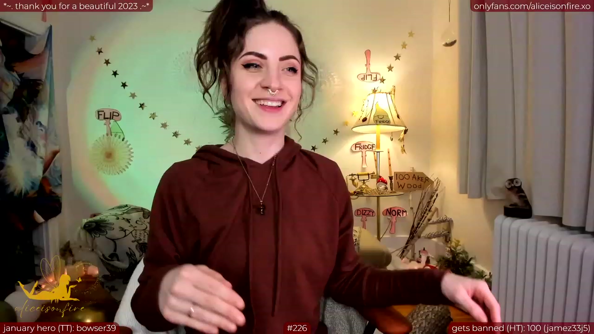Gallery image thumbnail from aliceisonfire's myfreecams stream on, 01/10/2024, 06:59 image 8 of 20
