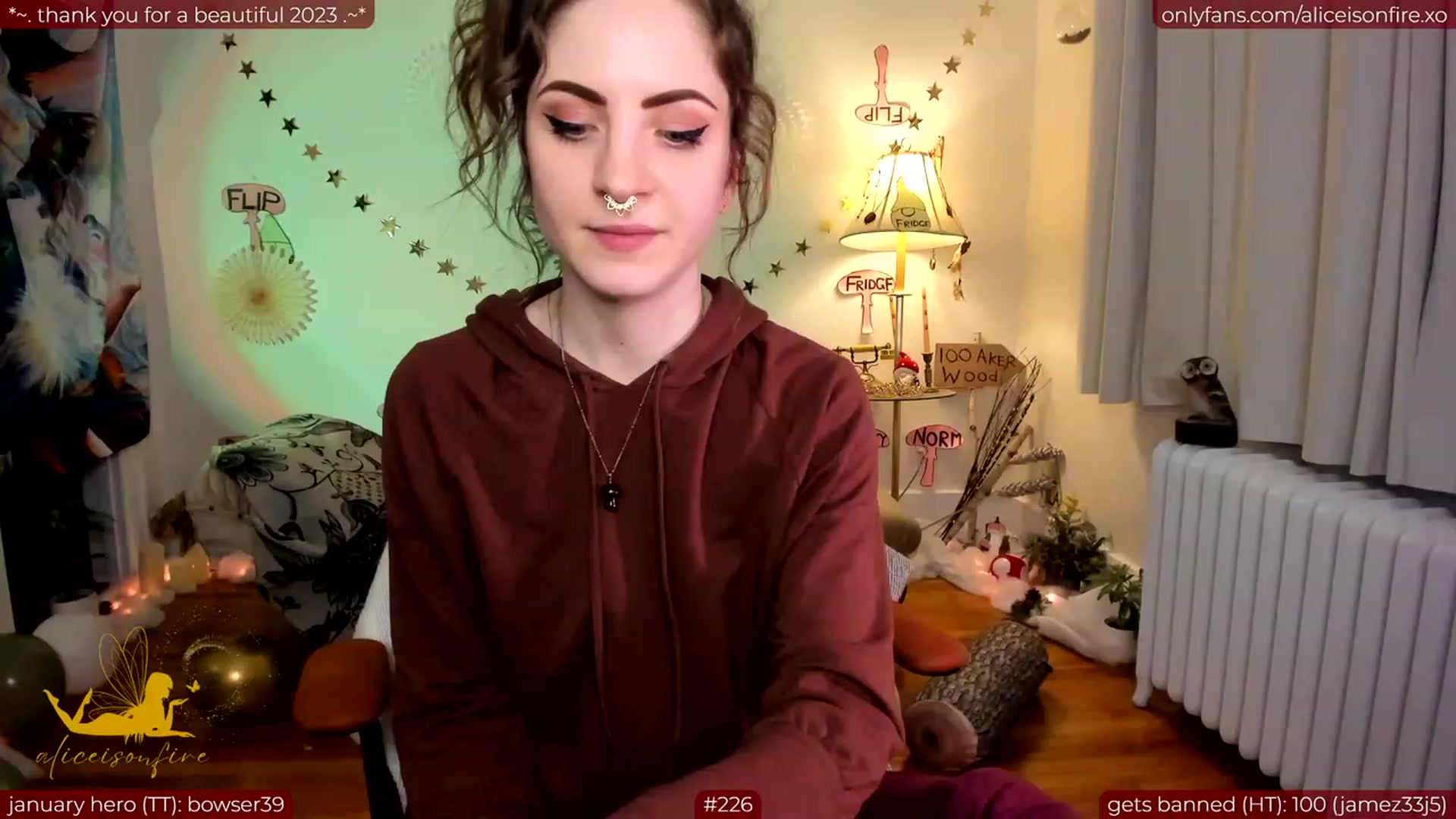 Gallery image thumbnail from aliceisonfire's myfreecams stream on, 01/10/2024, 06:59 image 20 of 20