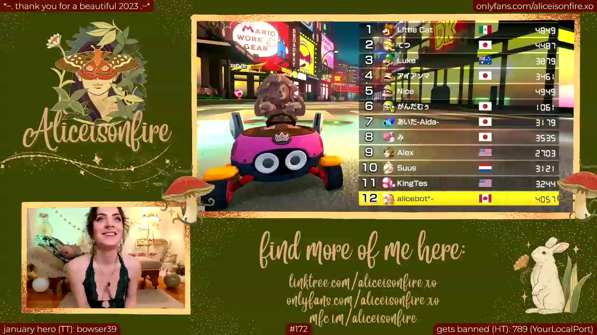 Gallery image thumbnail from aliceisonfire's myfreecams stream on, 01/12/2024, 09:40 image 9 of 20