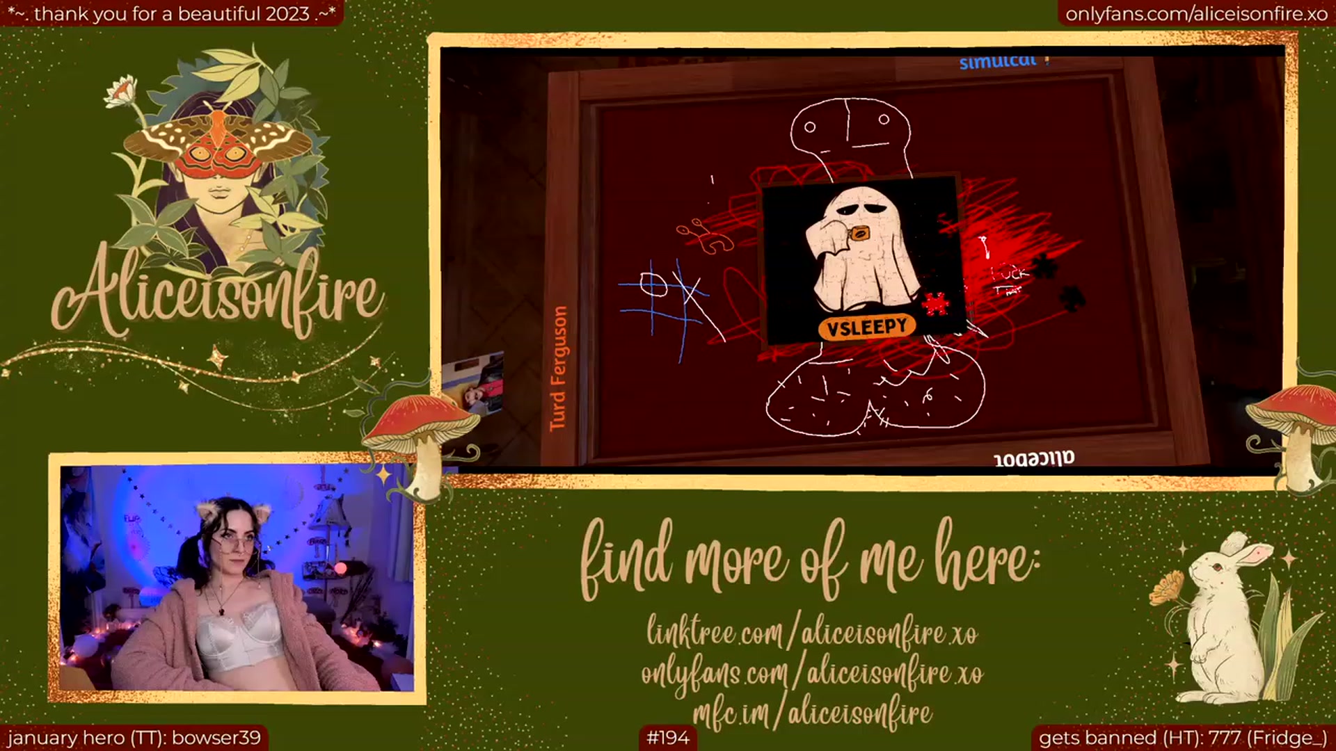Gallery image thumbnail from aliceisonfire's myfreecams stream on, 01/13/2024, 10:23 image 16 of 20