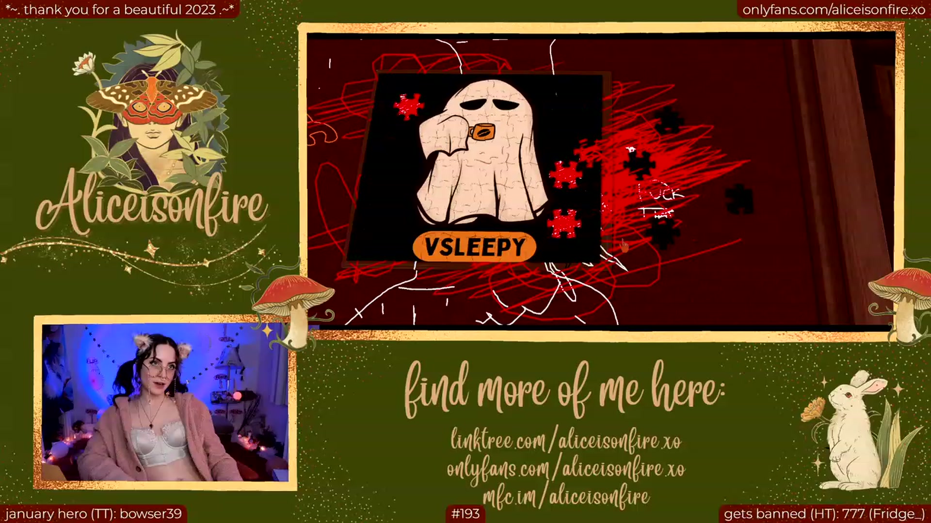Gallery image thumbnail from aliceisonfire's myfreecams stream on, 01/13/2024, 10:23 image 14 of 20