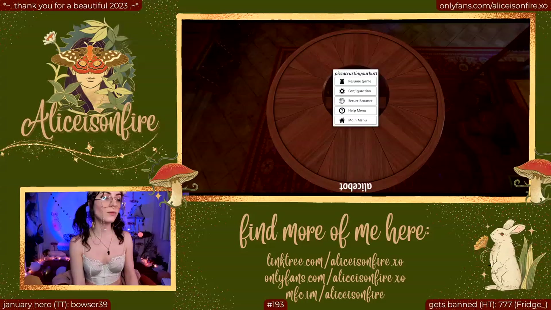 Gallery image thumbnail from aliceisonfire's myfreecams stream on, 01/13/2024, 10:23 image 2 of 20