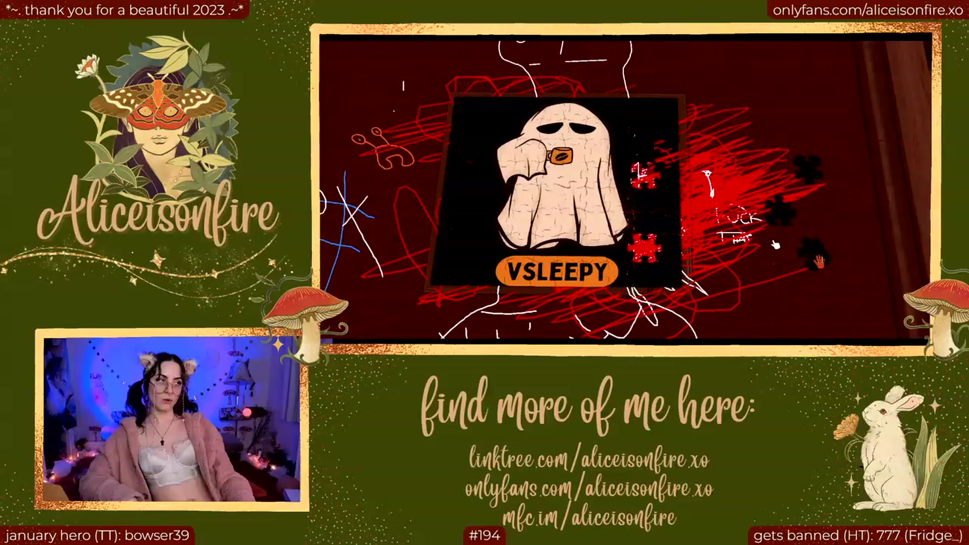 Gallery image thumbnail from aliceisonfire's myfreecams stream on, 01/13/2024, 10:23 image 15 of 20