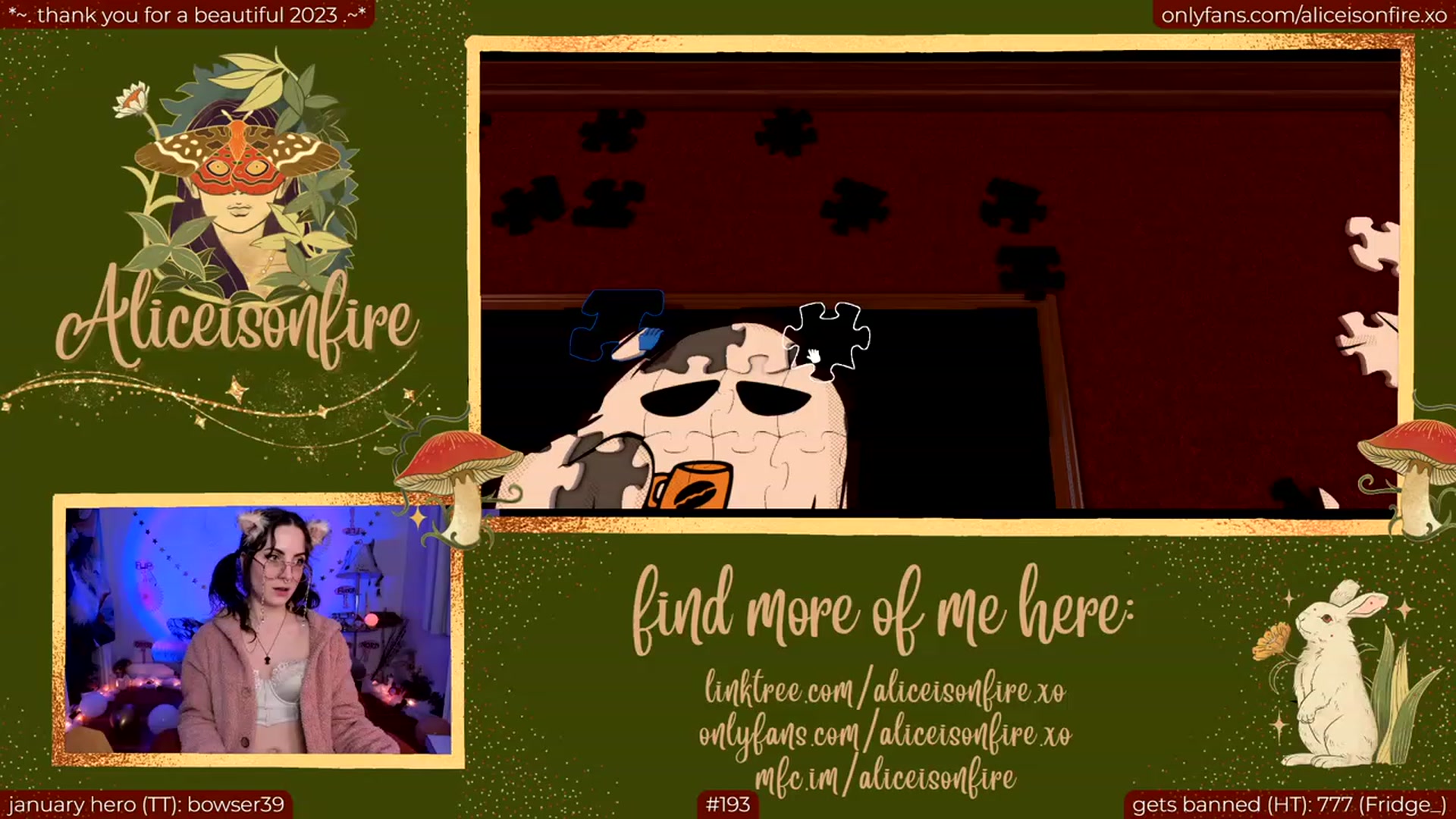 Gallery image thumbnail from aliceisonfire's myfreecams stream on, 01/13/2024, 10:23 image 6 of 20