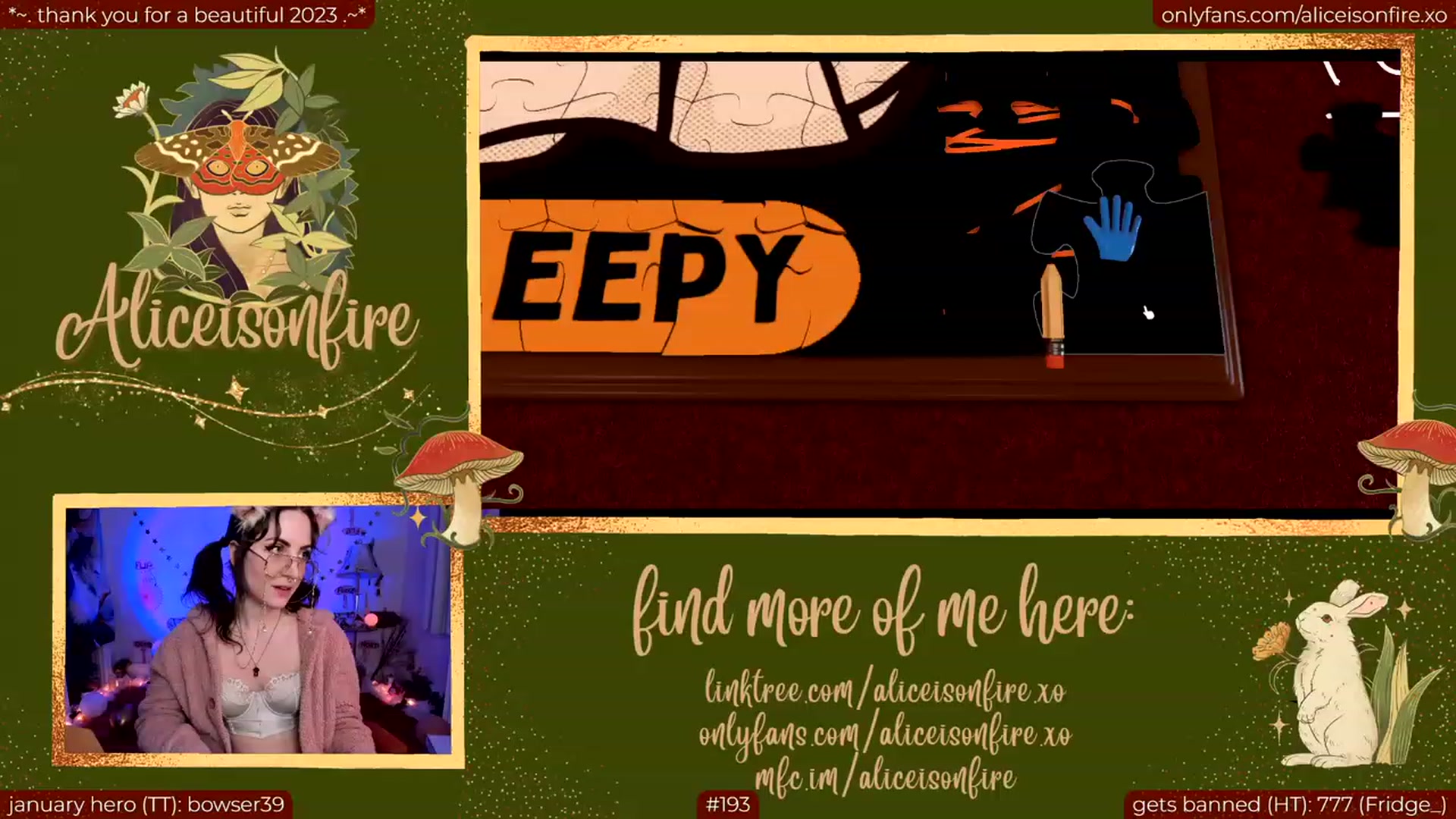 Gallery image thumbnail from aliceisonfire's myfreecams stream on, 01/13/2024, 10:23 image 12 of 20