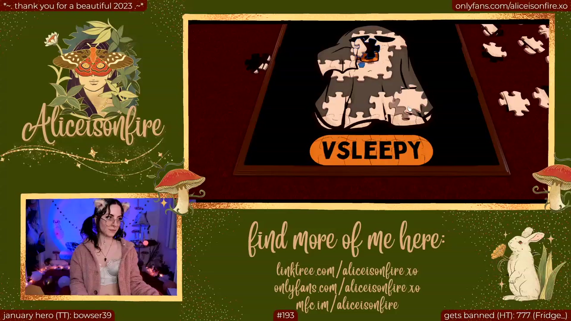 Gallery image thumbnail from aliceisonfire's myfreecams stream on, 01/13/2024, 10:23 image 5 of 20