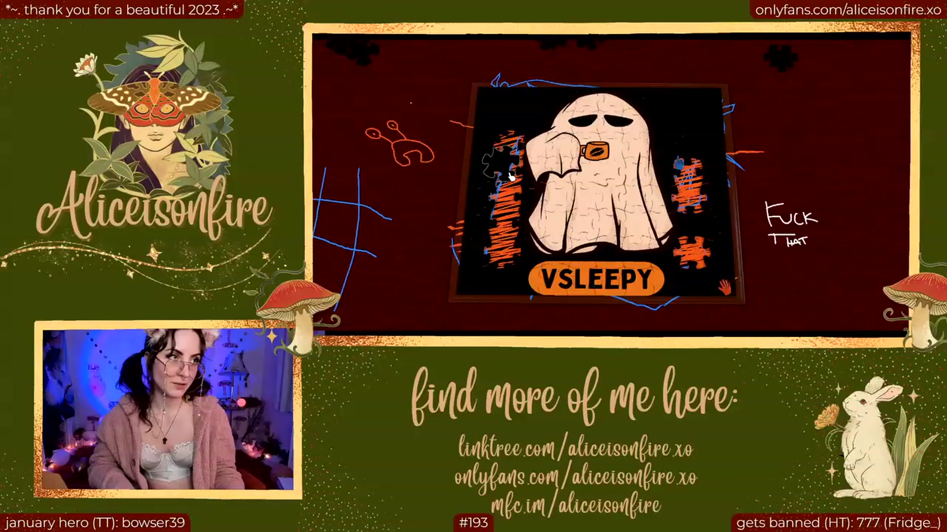 Gallery image thumbnail from aliceisonfire's myfreecams stream on, 01/13/2024, 10:23 image 11 of 20