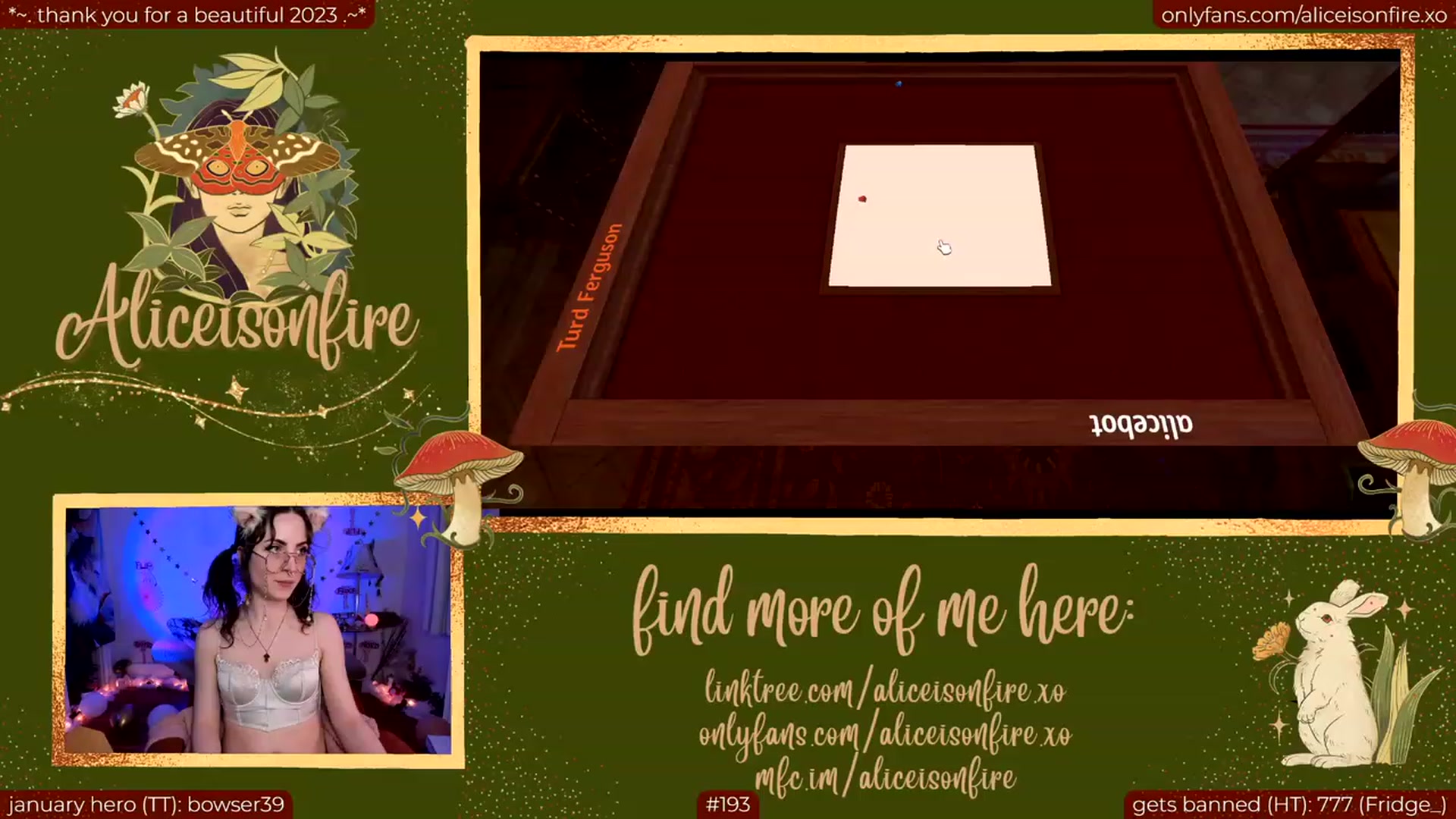 Gallery image thumbnail from aliceisonfire's myfreecams stream on, 01/13/2024, 10:23 image 3 of 20