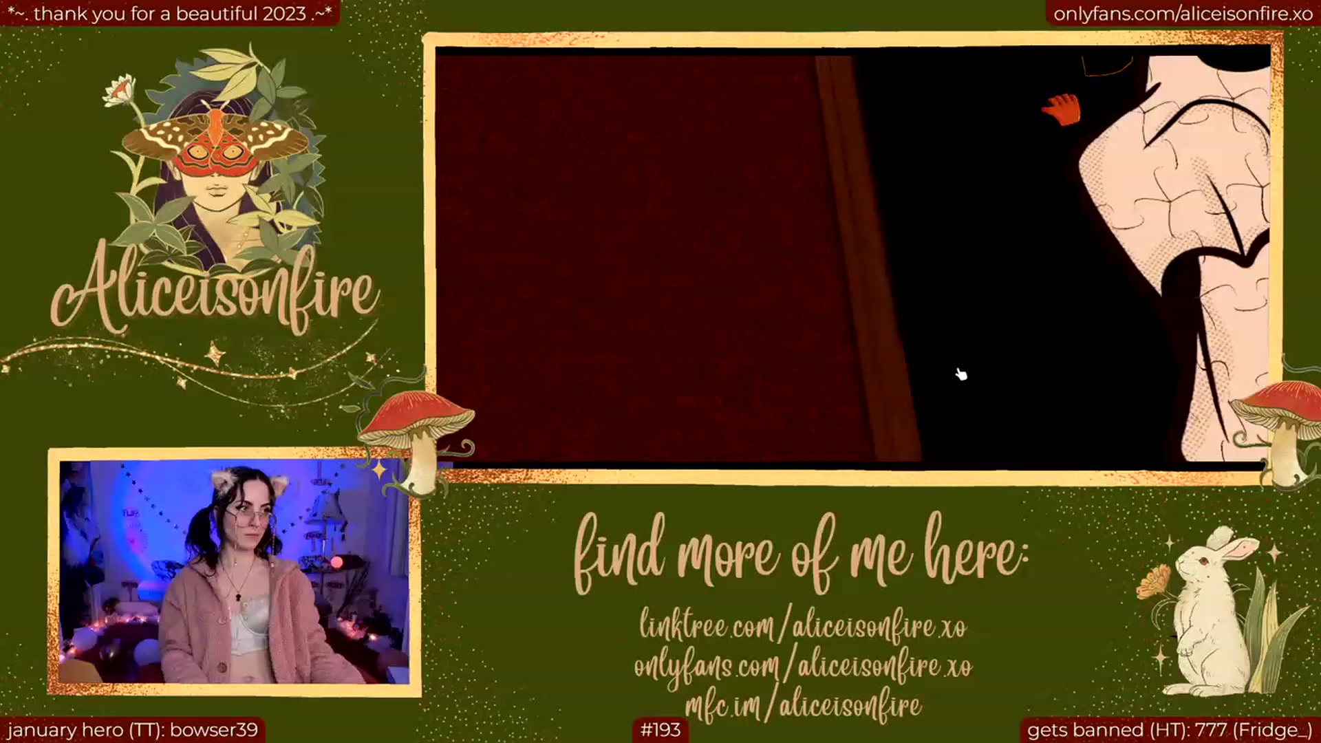 Gallery image thumbnail from aliceisonfire's myfreecams stream on, 01/13/2024, 10:23 image 8 of 20